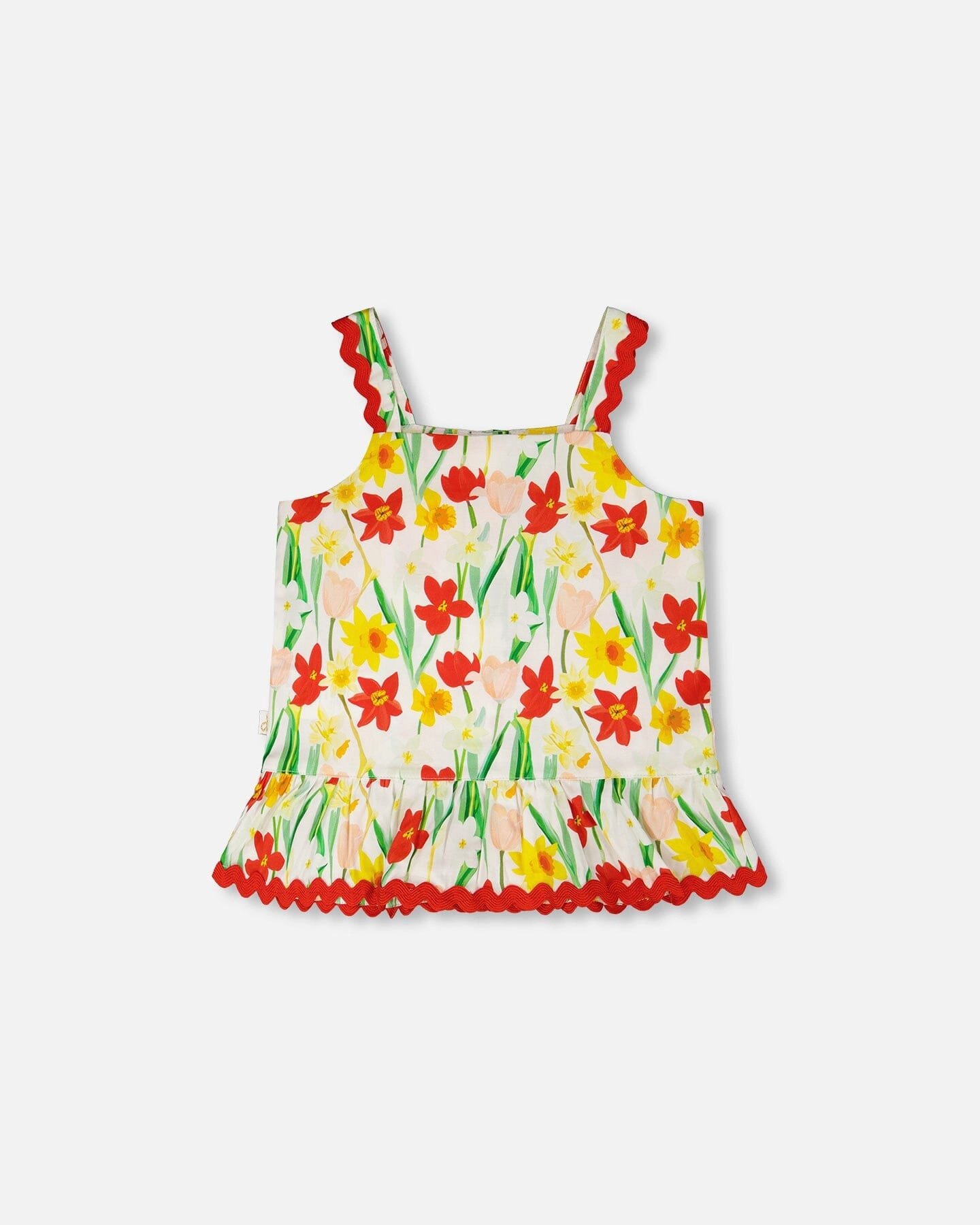 Deux par Girls Viscose Top Daffodil Print