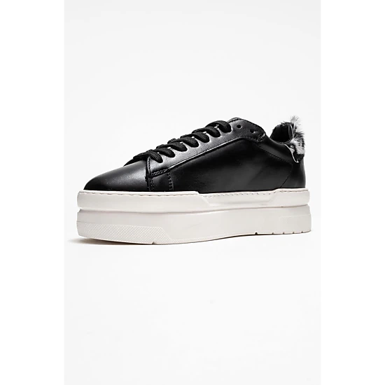 Forever & Always Womens Anabel Leather Platform Sneakers
