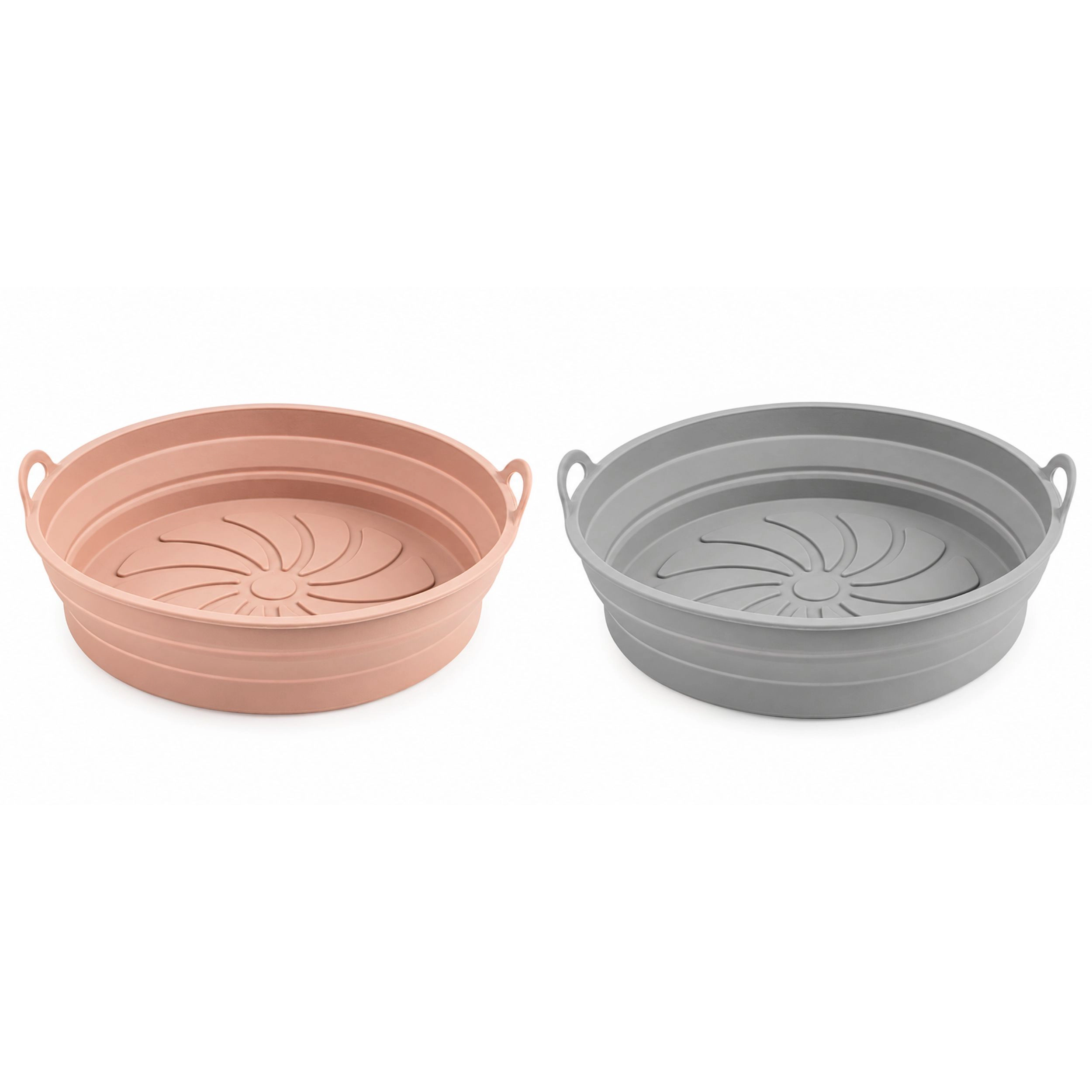 Home Collection Reusable Round Silicone Air Fryer Liner for 5 to 8 Qt Baskets