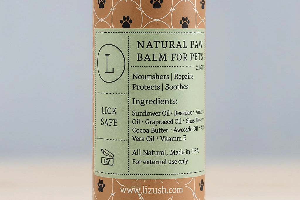 Lizush  Natural Paw Balm for Dogs and Cats