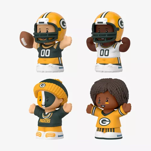 Fisher Price Little People x NFL Collector Green Bay Packers Figure 4-Pack