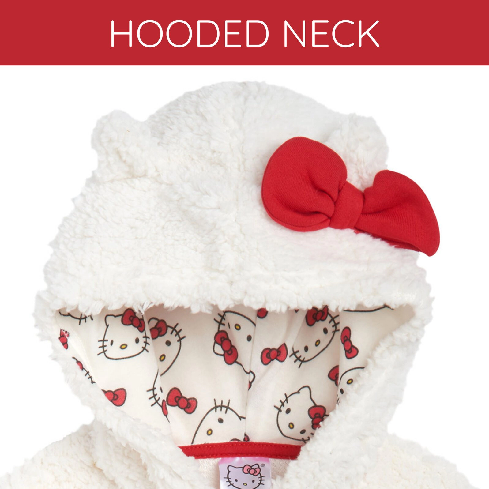 Hello Kitty Girls' Cosplay Fleece Zip-Up Hoodie