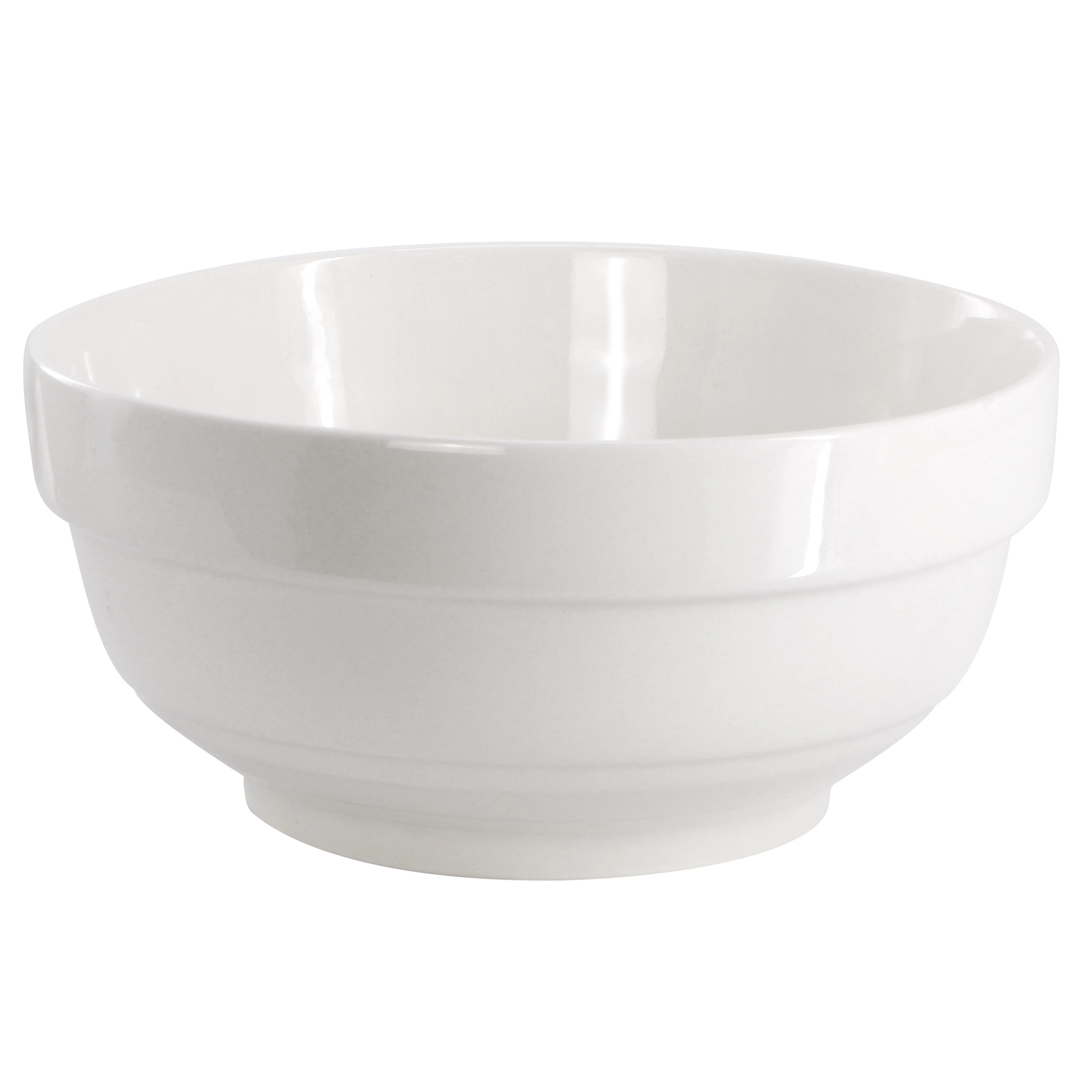 Gibson Home Great Essentials 4 Piece Fine Ceramic Serving Bowl Set in White