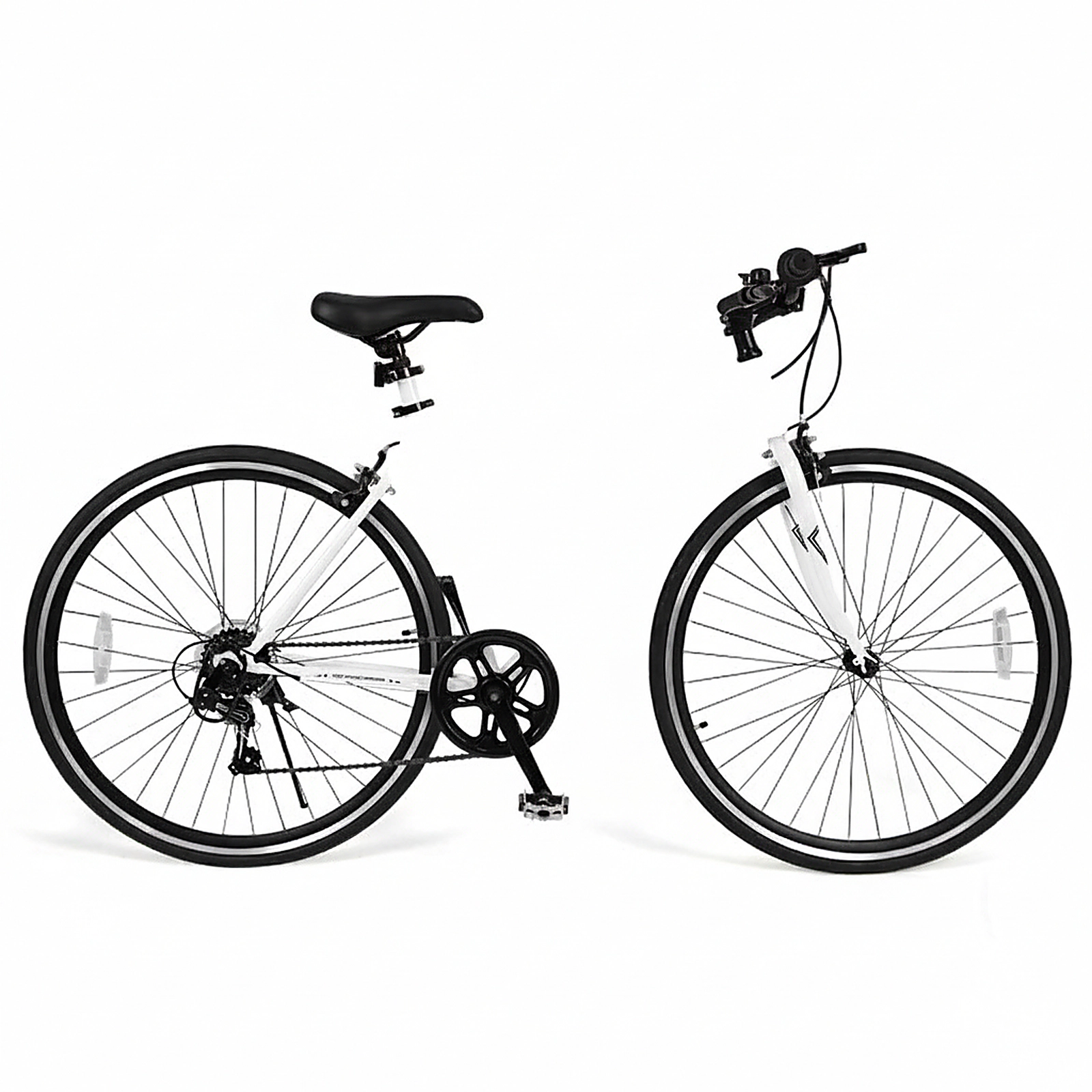 SUGIFT Adjustable 6-Speed Mountain Bike with 26-in Wheels 220-lb Capacity Ages 8+ White Metal Frame