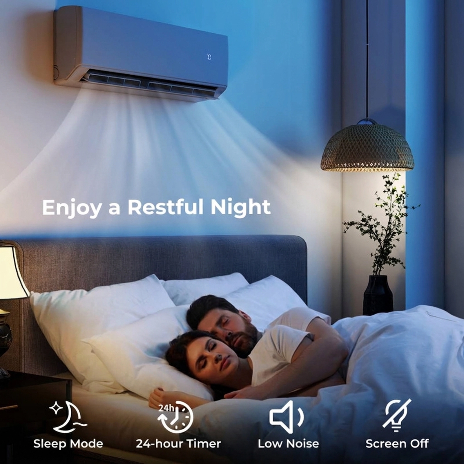SUGIFT 24000-BTU 3-Zone 23-SEER2 208-230V WiFi Ductless Mini Split Air Conditioner Heat Pump 7K + 7K + 12K