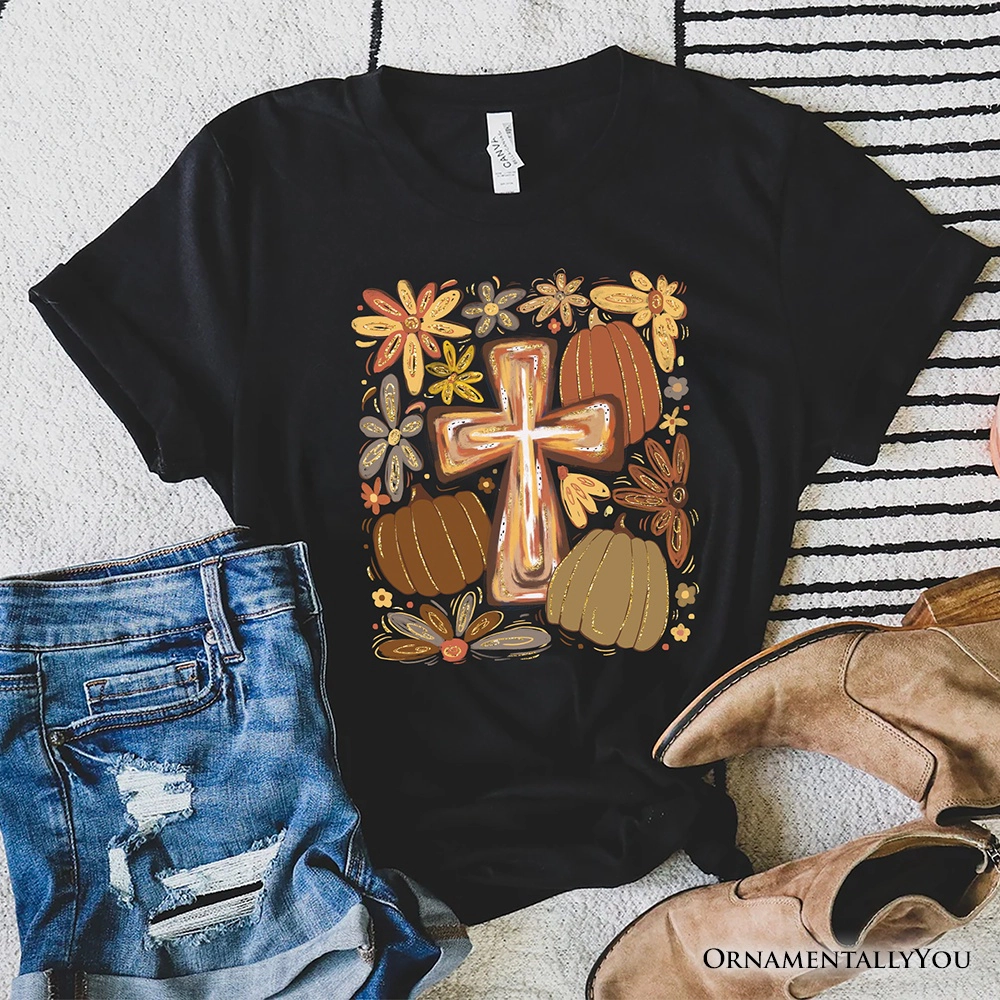 OrnamentallyYou Womens Fall Blessings T-Shirt