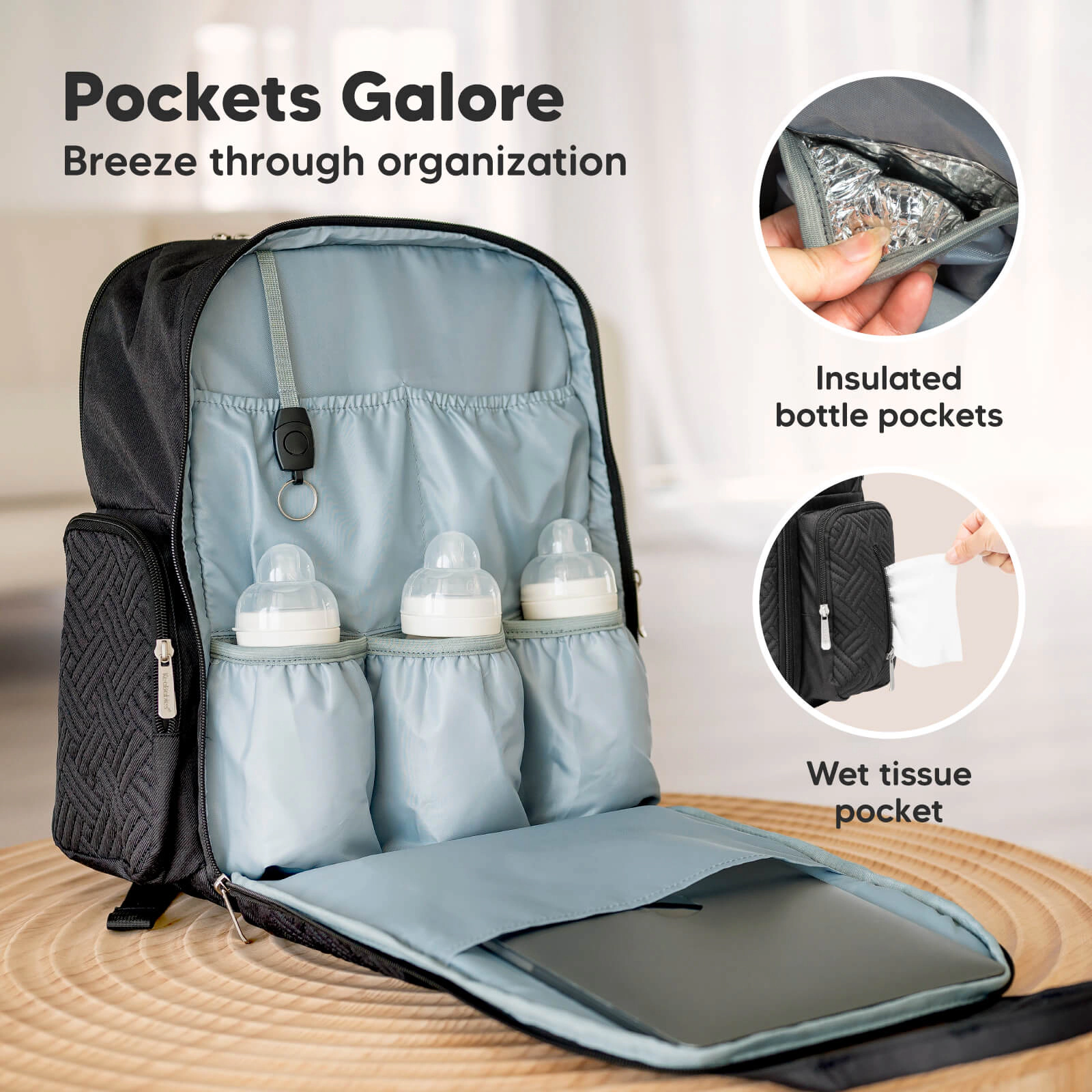 KeaBabies Bree Diaper Backpack