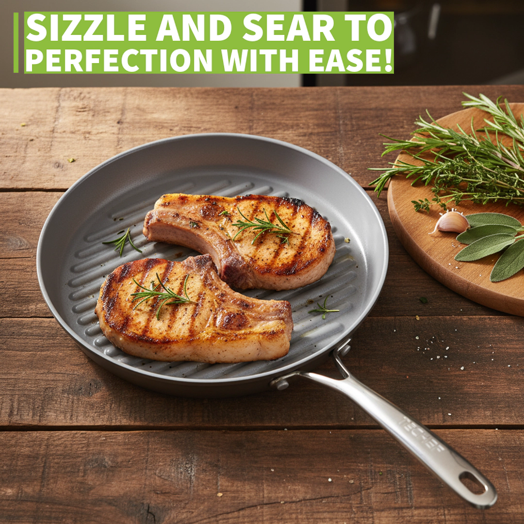 TECHEF - CeraTerra - 12 Inch Grill Pan