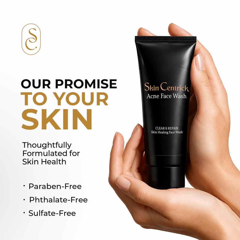 Skin Centrick | Acne Face Wash | Salicylic Acid, Niacinamide & Tea Tree | Oily & Blemish-Prone Skin | 100 ml