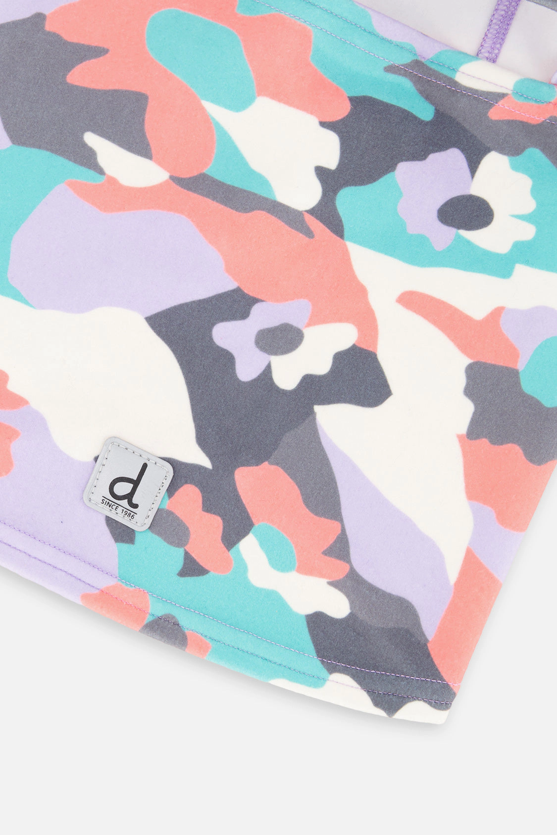 Deux par Girls Brushed Jersey Camouflage Print Balaclava with Reflective Patch