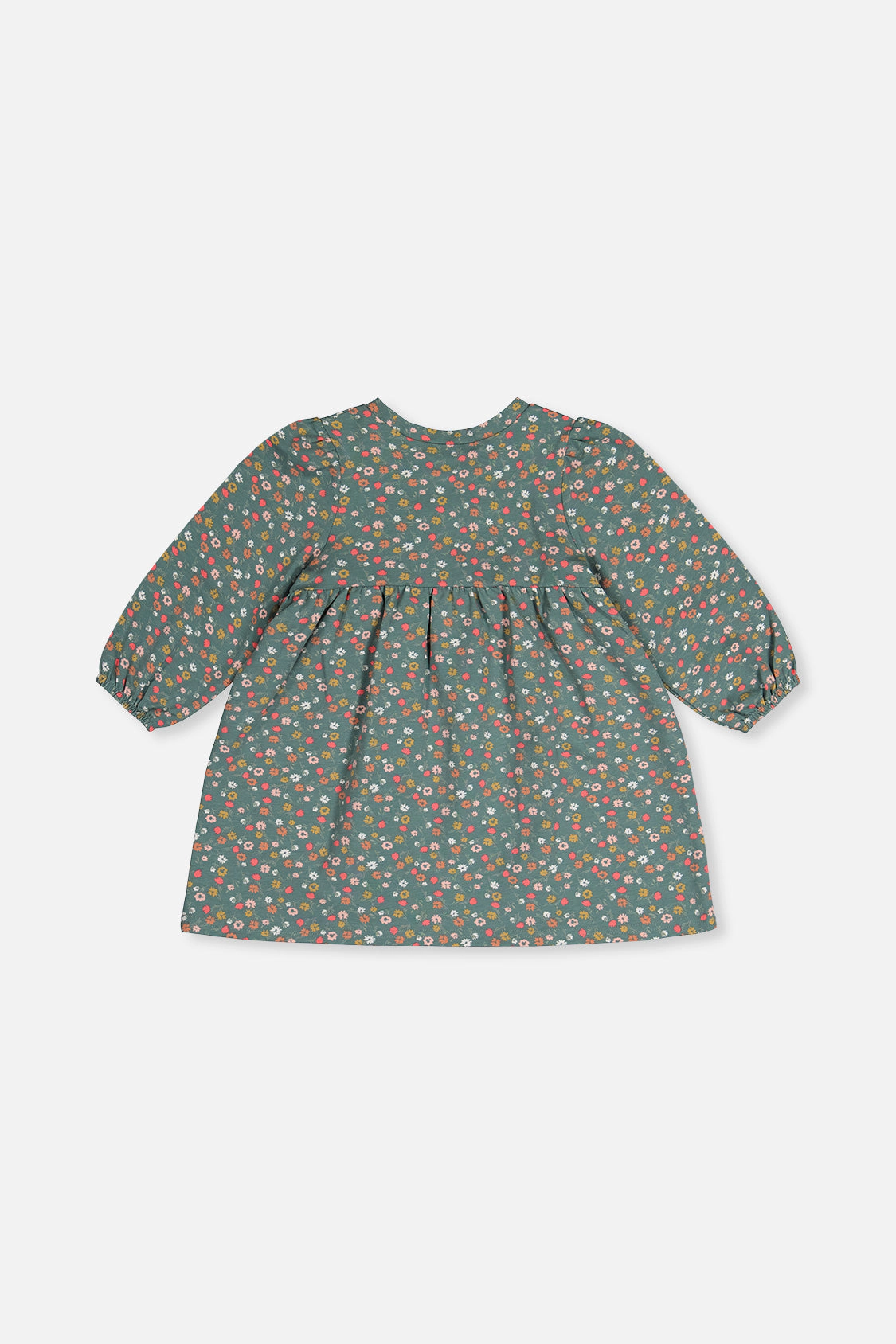 Deux par Deux Girls Organic Cotton Floral Print Dress