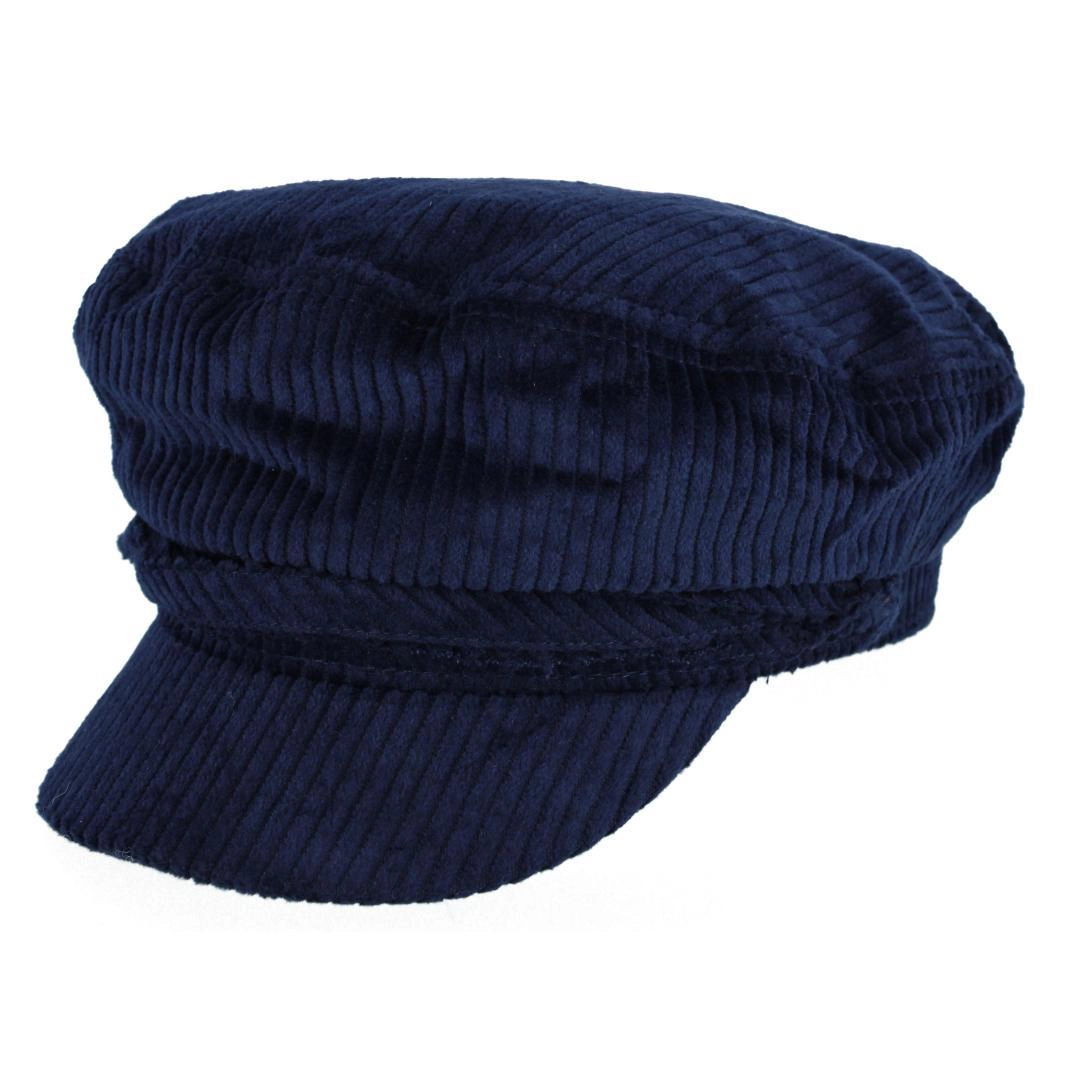 CTM Women's Chunky Corduroy Cabbie Hat