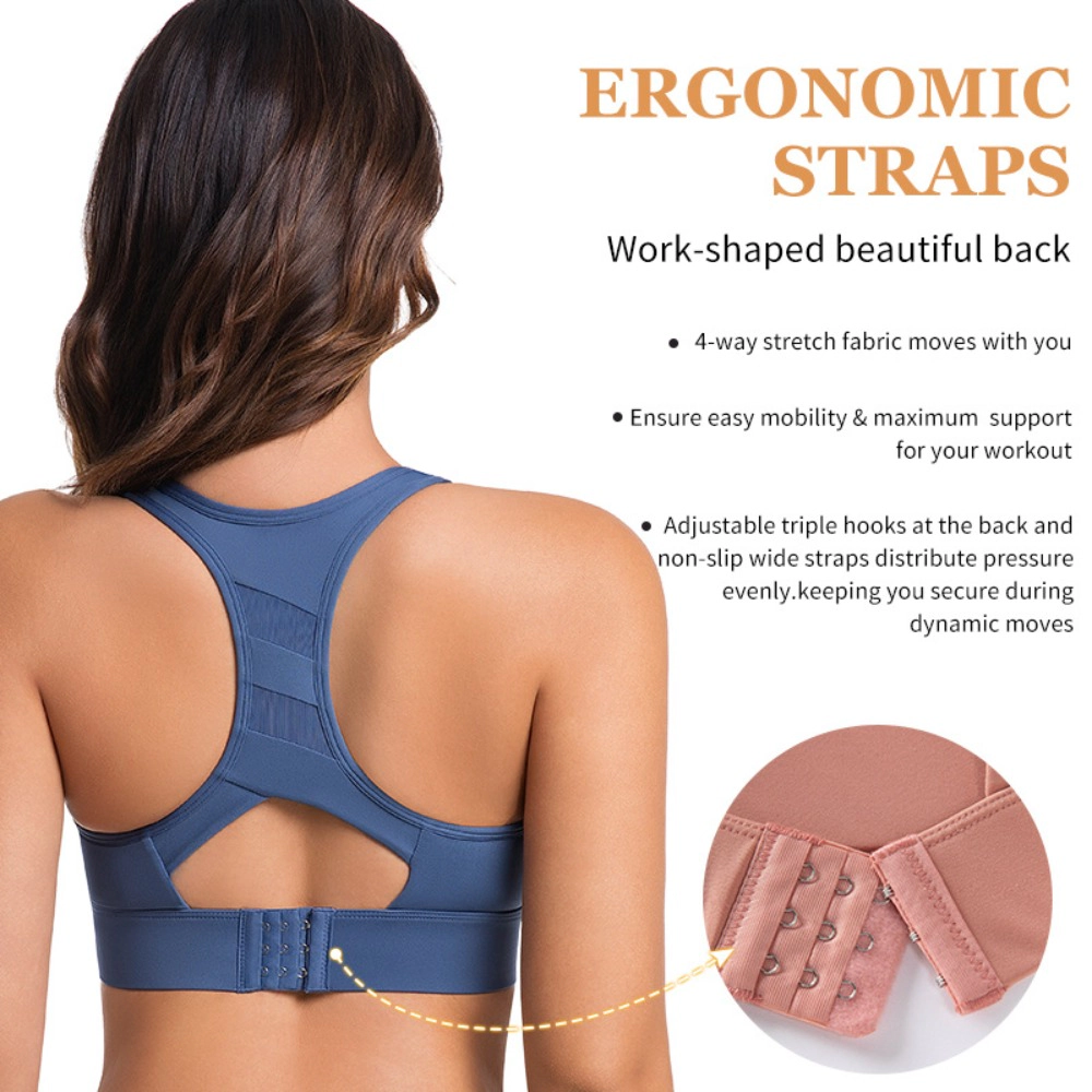 Wardrobe Whimsy Women High Support Impact Sports Bra