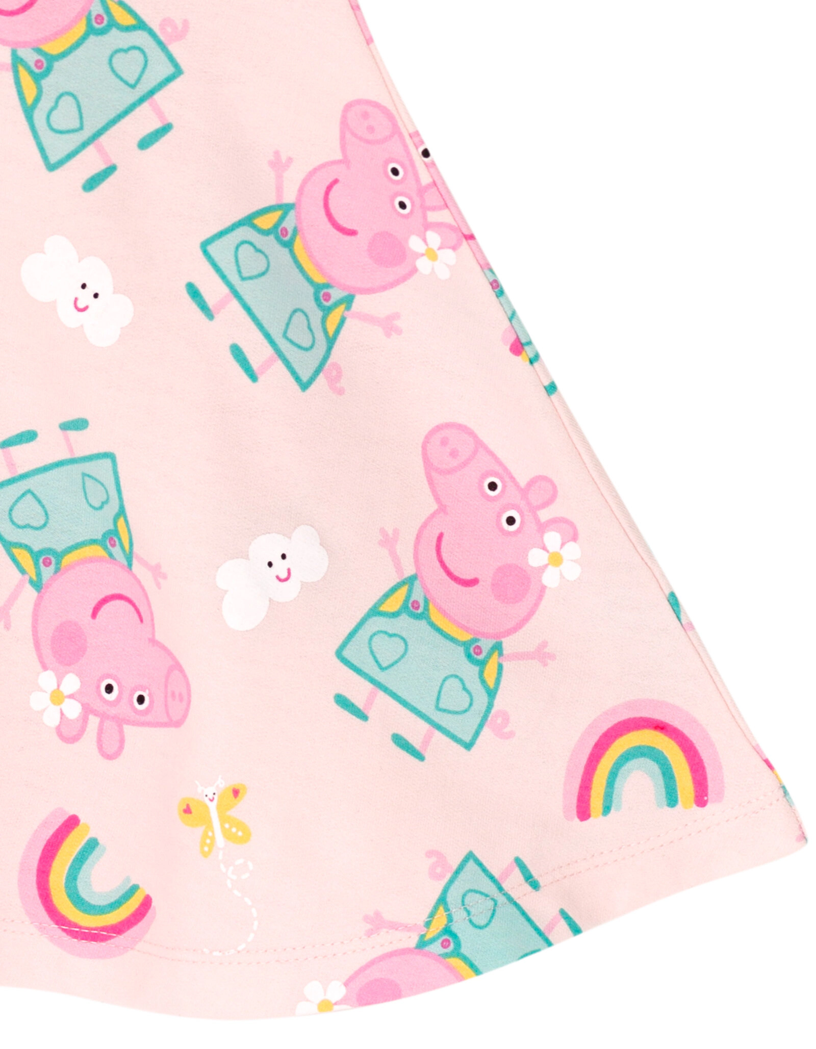 Peppa Pig Girls' Short Sleeve Skater Dress