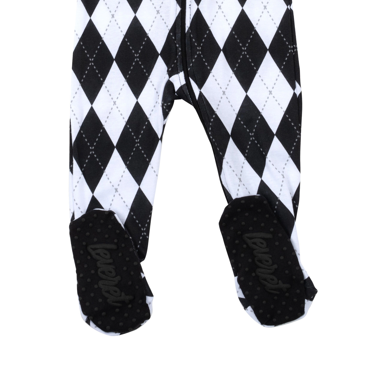 Leveret Baby Arygle Cotton Holiday Footed Pajamas