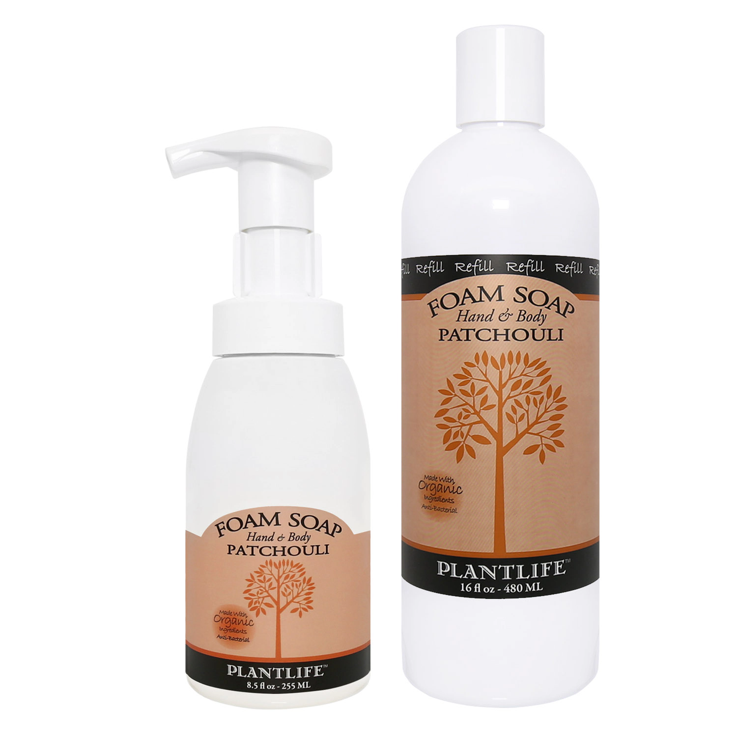 Plantlife Patchouli Hand & Body Foam Soap Refill