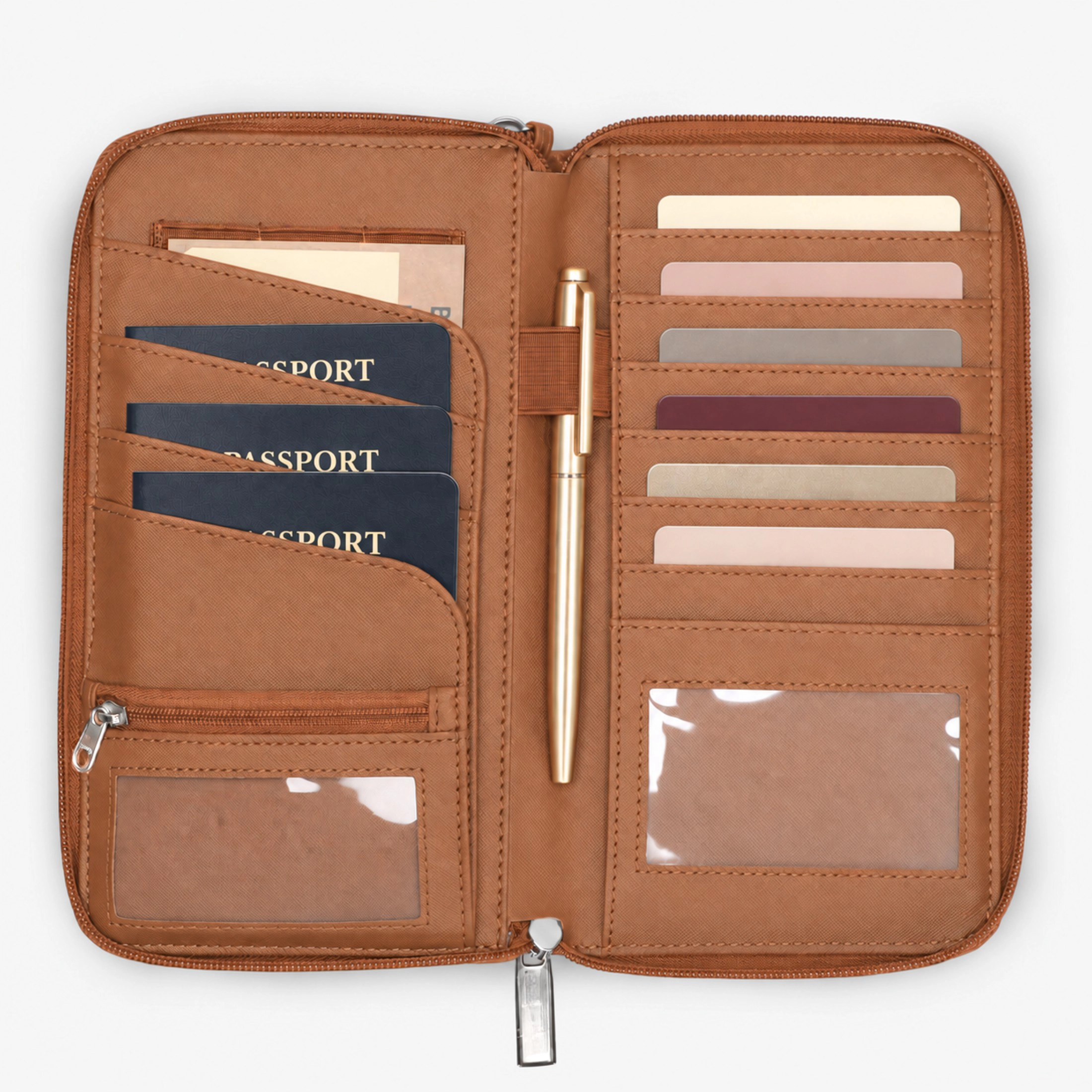 Hynes Eagle Women's Luxe RFID Travel Passport Wallet