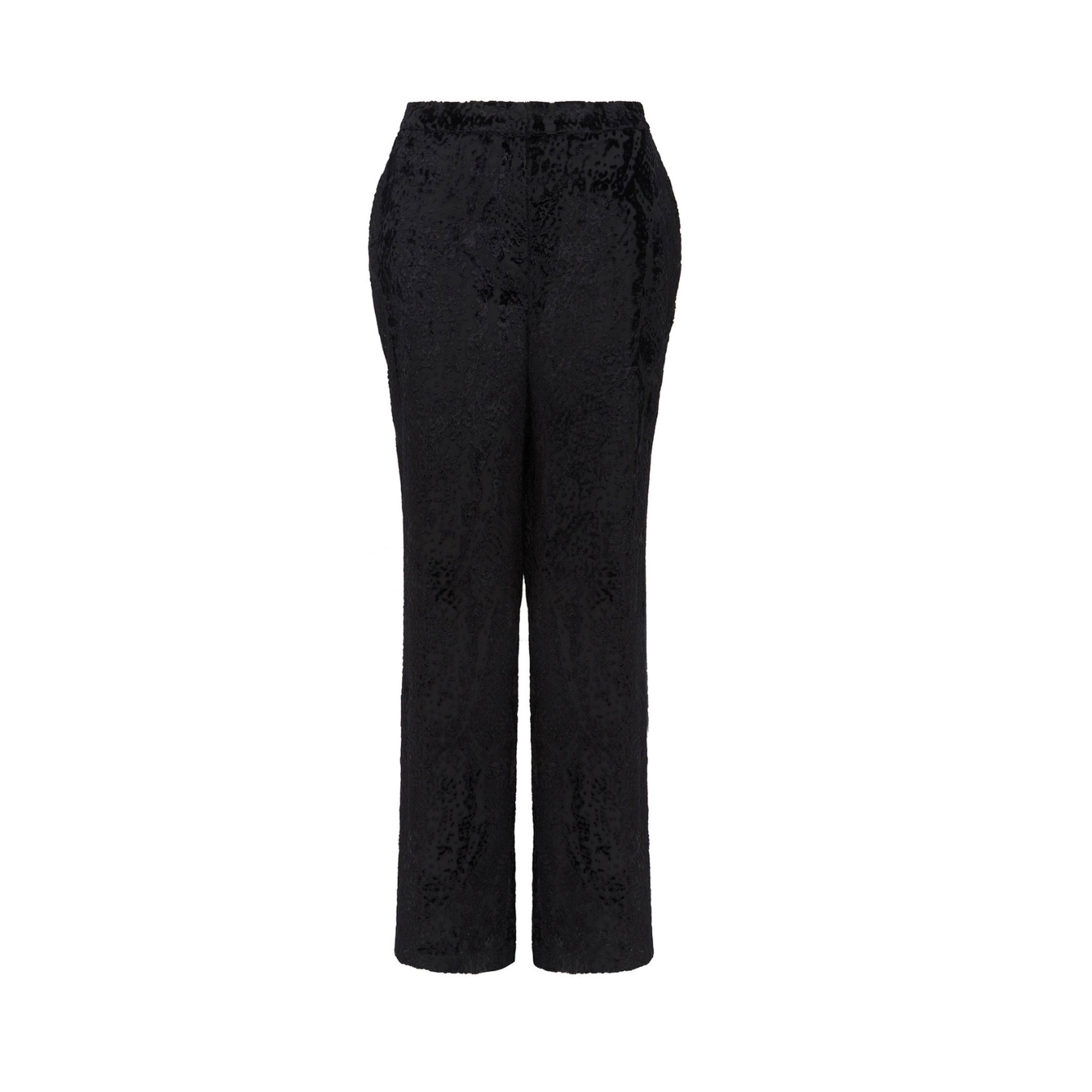Rose & Nancy Women's Juniper Black Snake Velvet Trouser