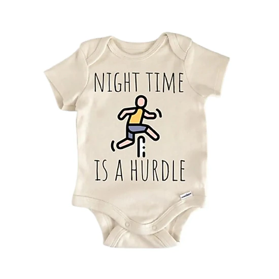 NOFO VIBES Unisex Hurdle Running Track Newborn Baby Bodysuit