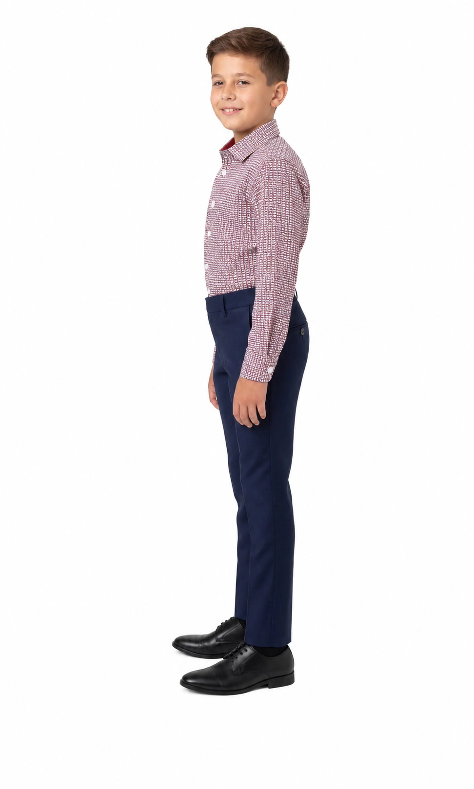 Elie Balleh Boys Slim Fit Short Sleeve Button-Down Shirt
