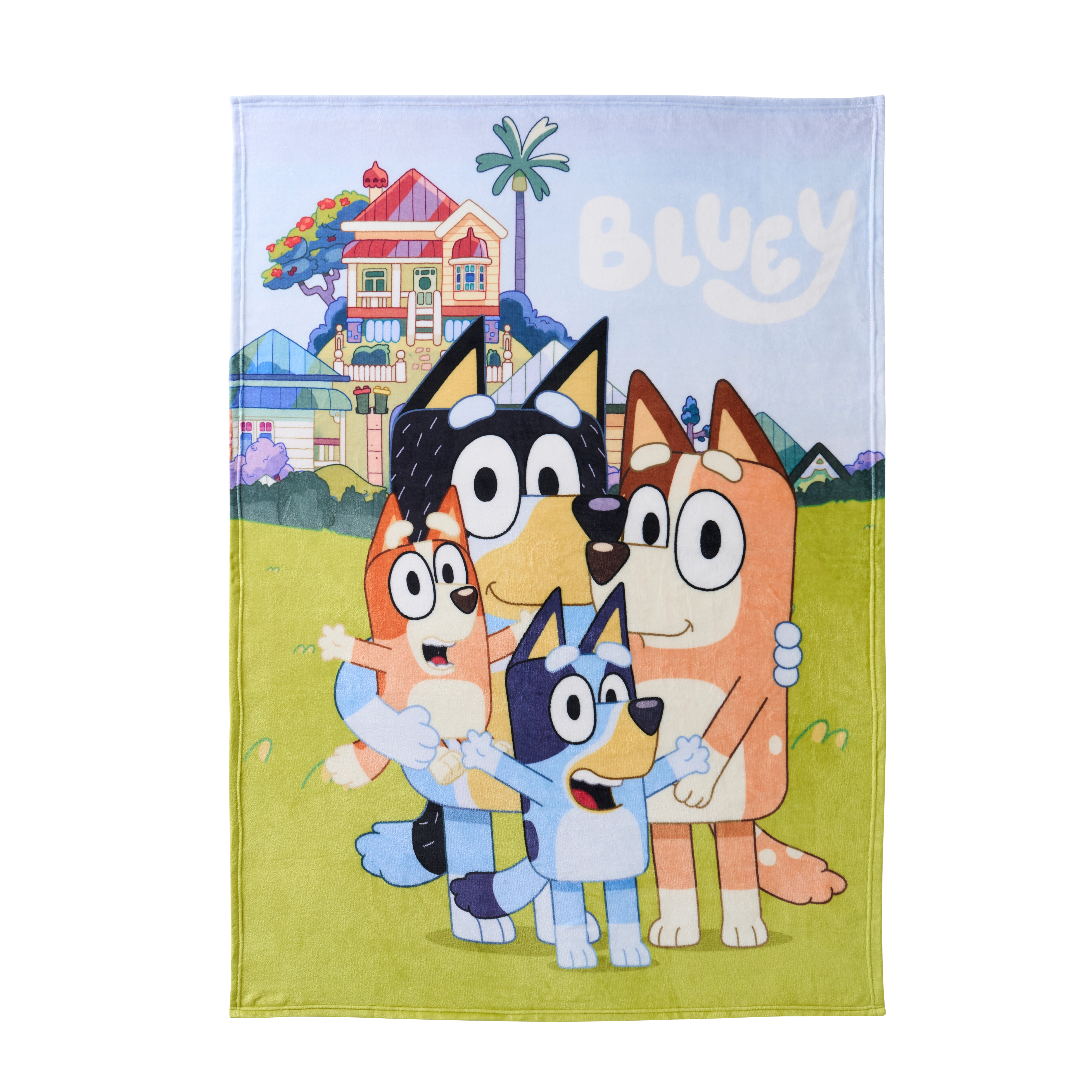 Sweet Home Collection Kids Bluey Micro Raschel Throw Blanket 46"x60"