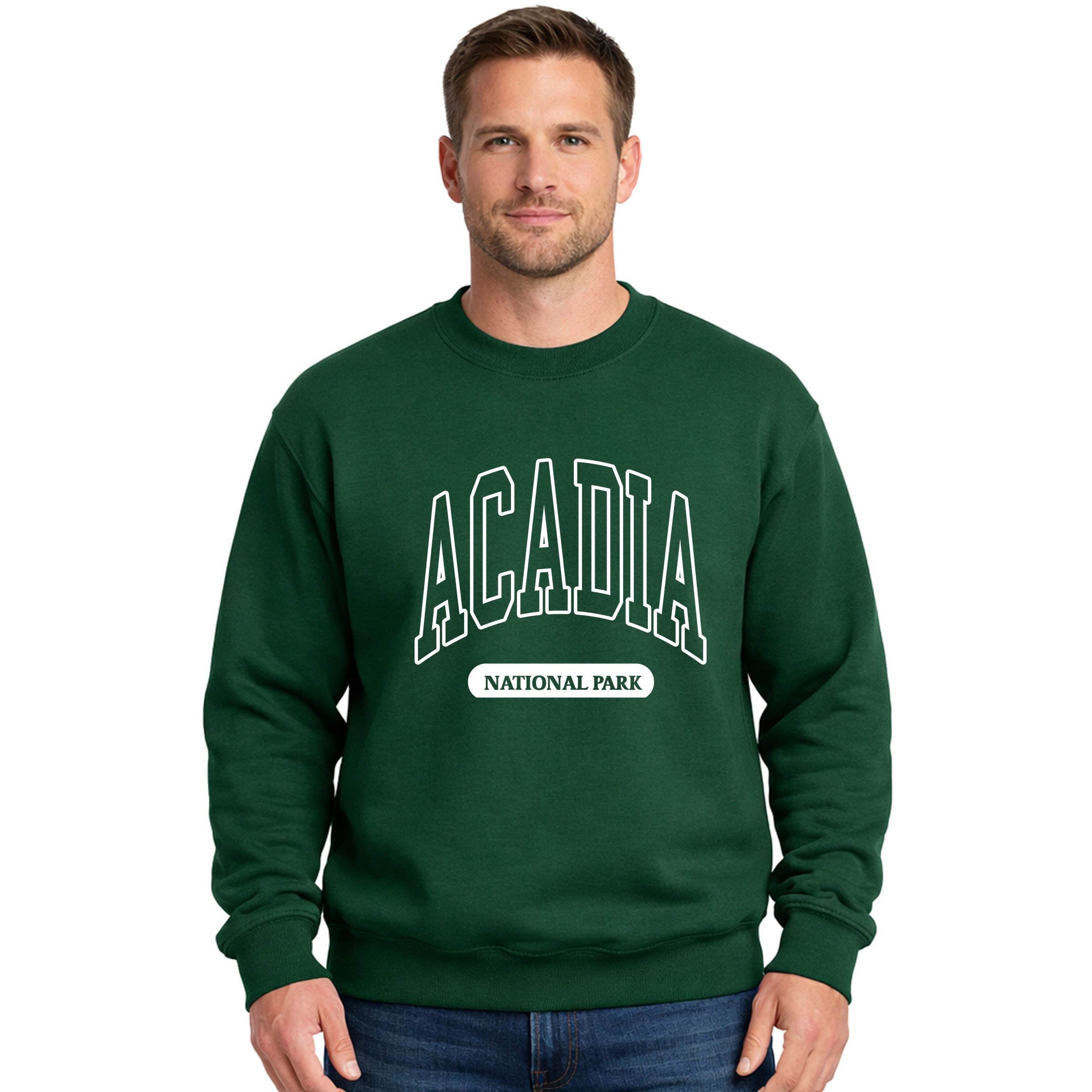 Simply Sage Market - Acadia National Park Varsity Men's Graphic Sweatshirt