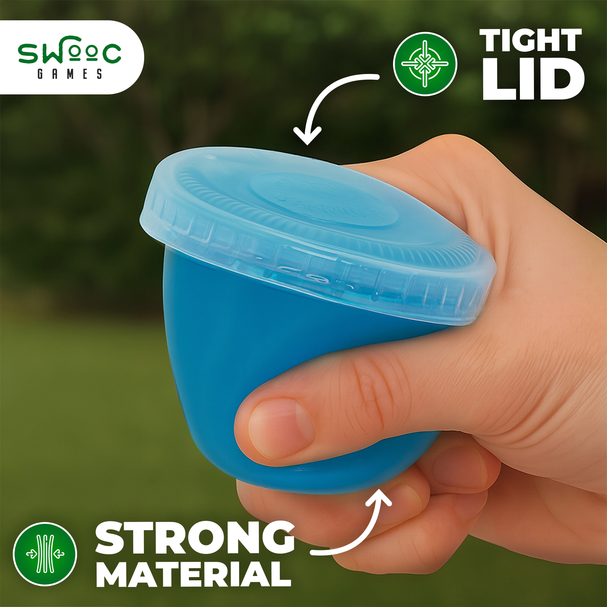 Swooc Games | 105 Extra Replacement Gelatin Shot Cups and Lids