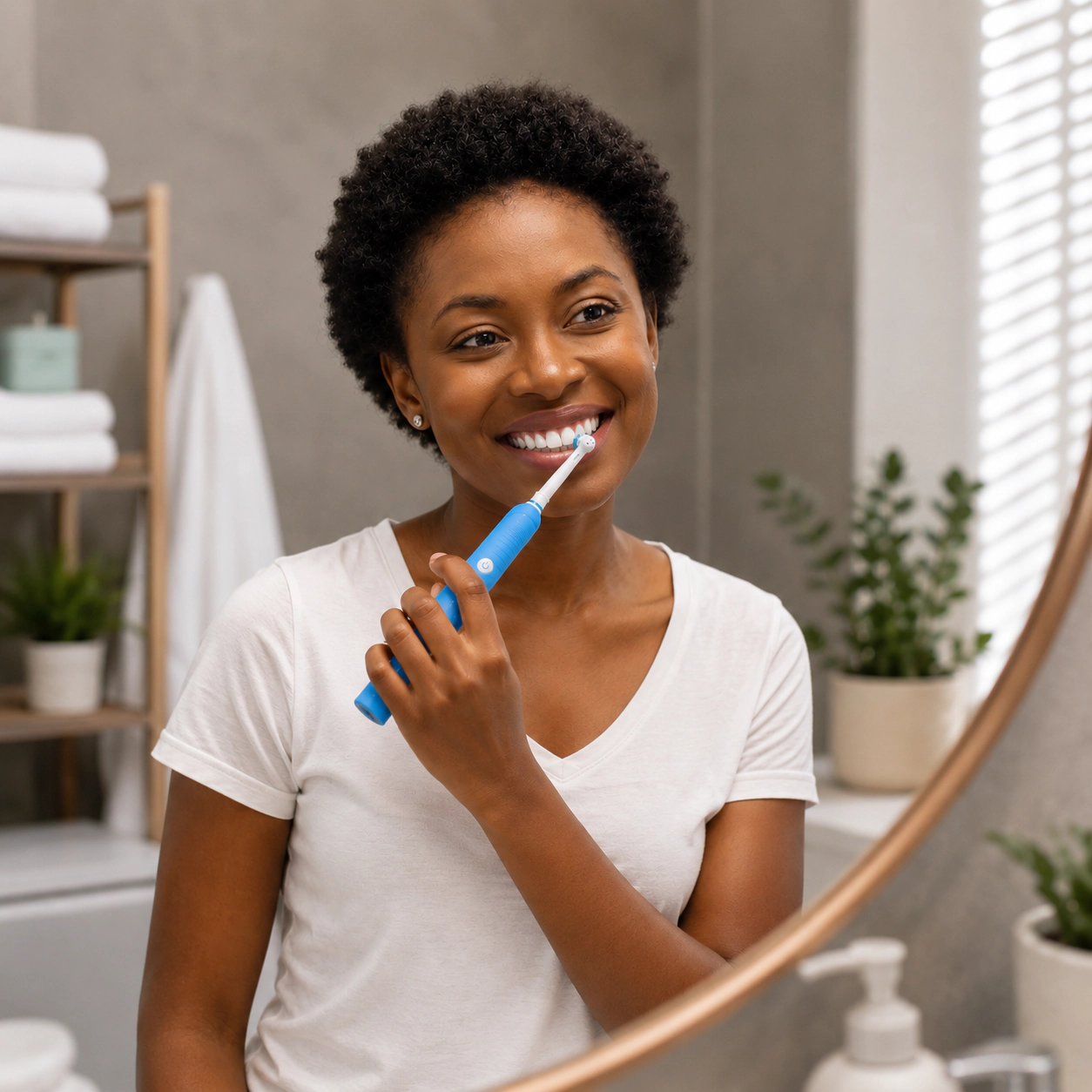 Pursonic Unisex Rechargeable Electric Toothbrush with Rotary Sonic Cleaning Technology, 3 Brush Heads & USB Charging