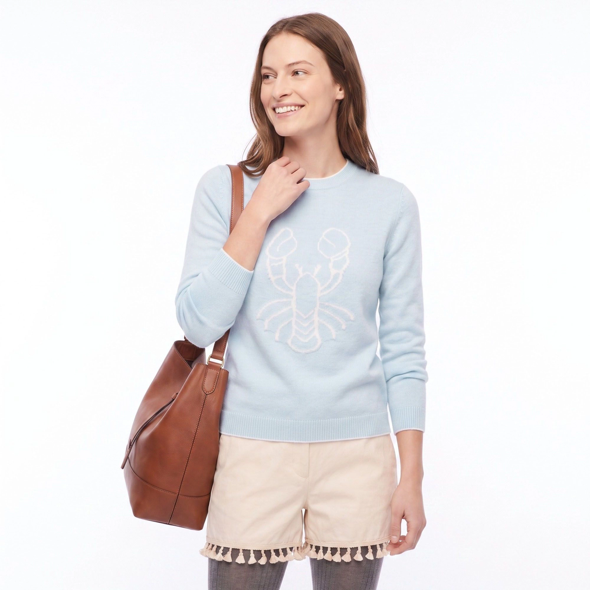 Anna-Kaci Women's Graphic Crewneck Long Sleeve Sweater