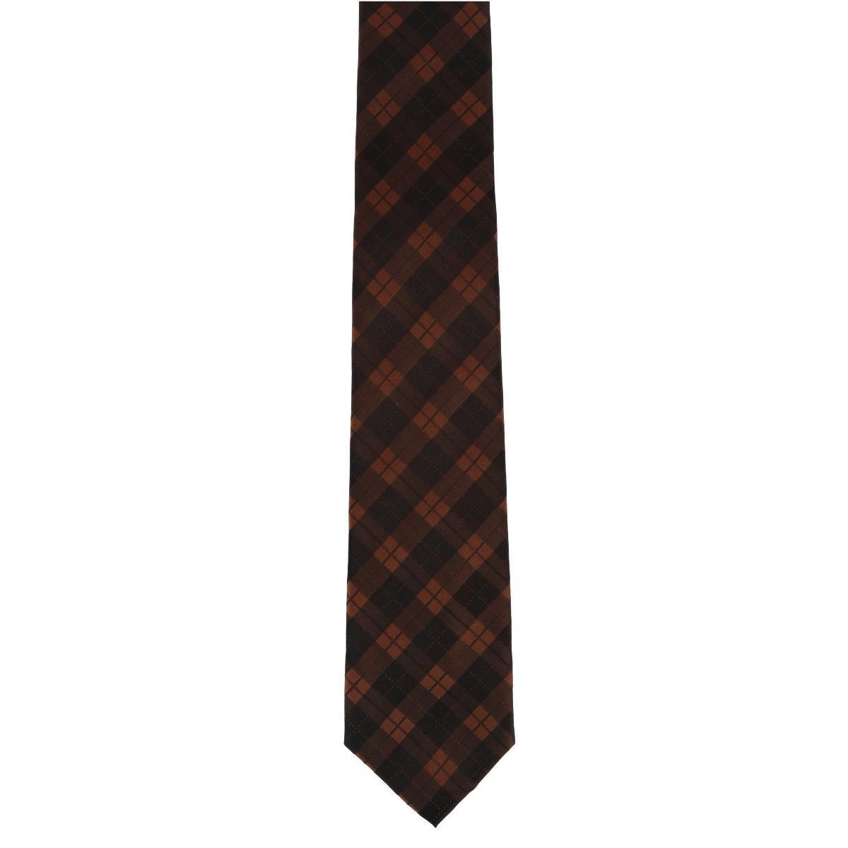 Trafalgar Digby Checkered Plaid Silk Necktie
