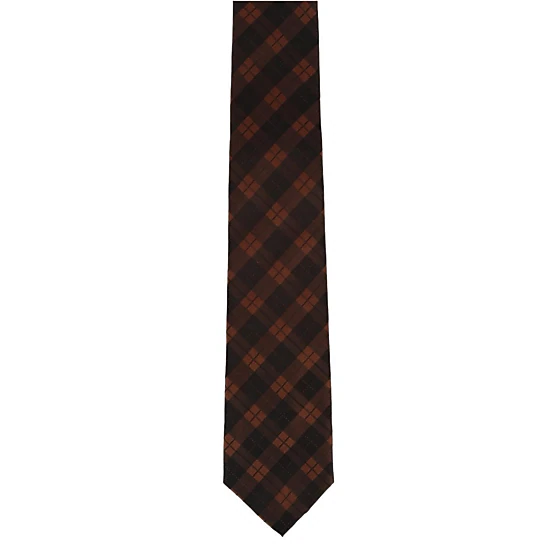 Trafalgar Digby Checkered Plaid Silk Necktie