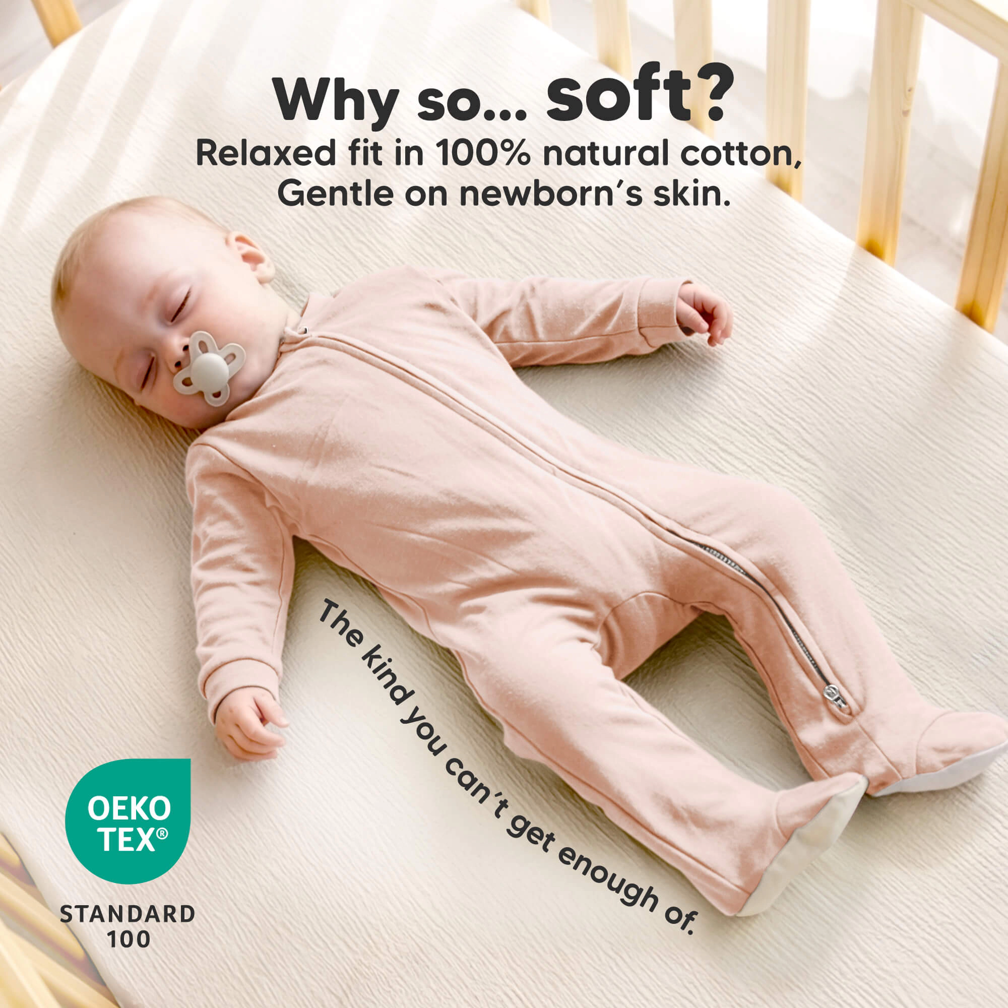 KeaBabies Soothe Baby Sleep & Play Footies