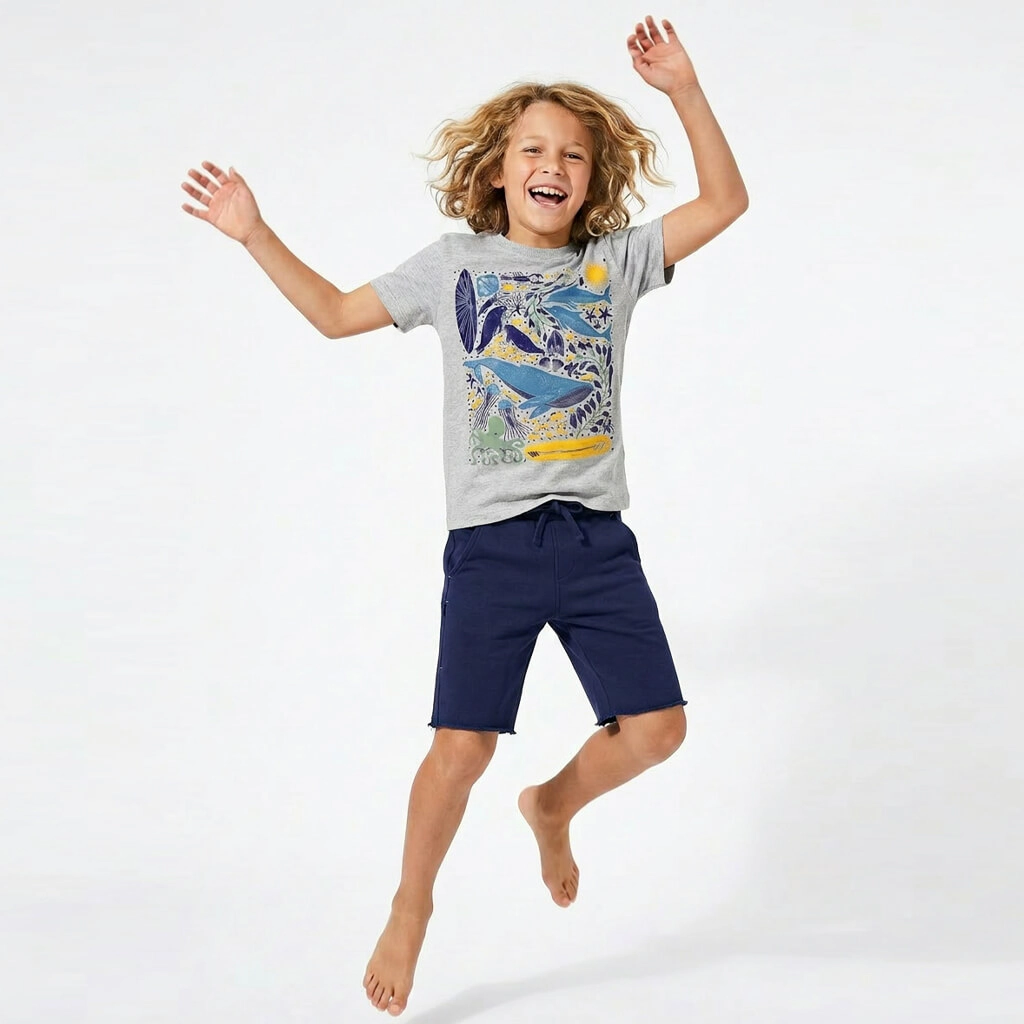 Mightly Boys Organic Cotton Short Sleeve T-Shirt