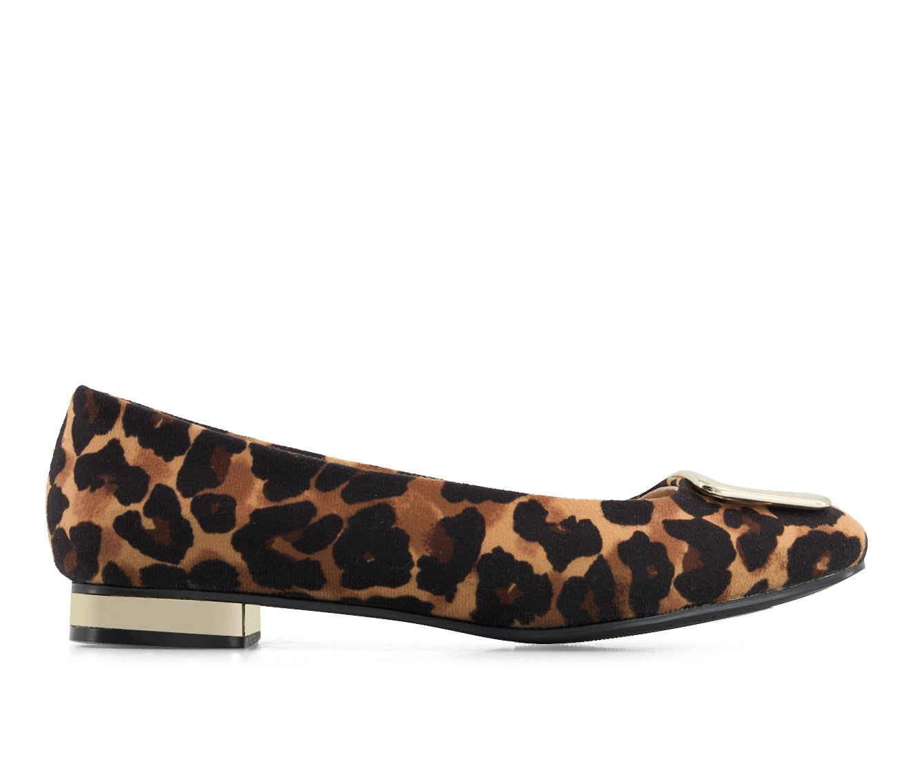 Andrea Womens Animal Print Ballet Flats
