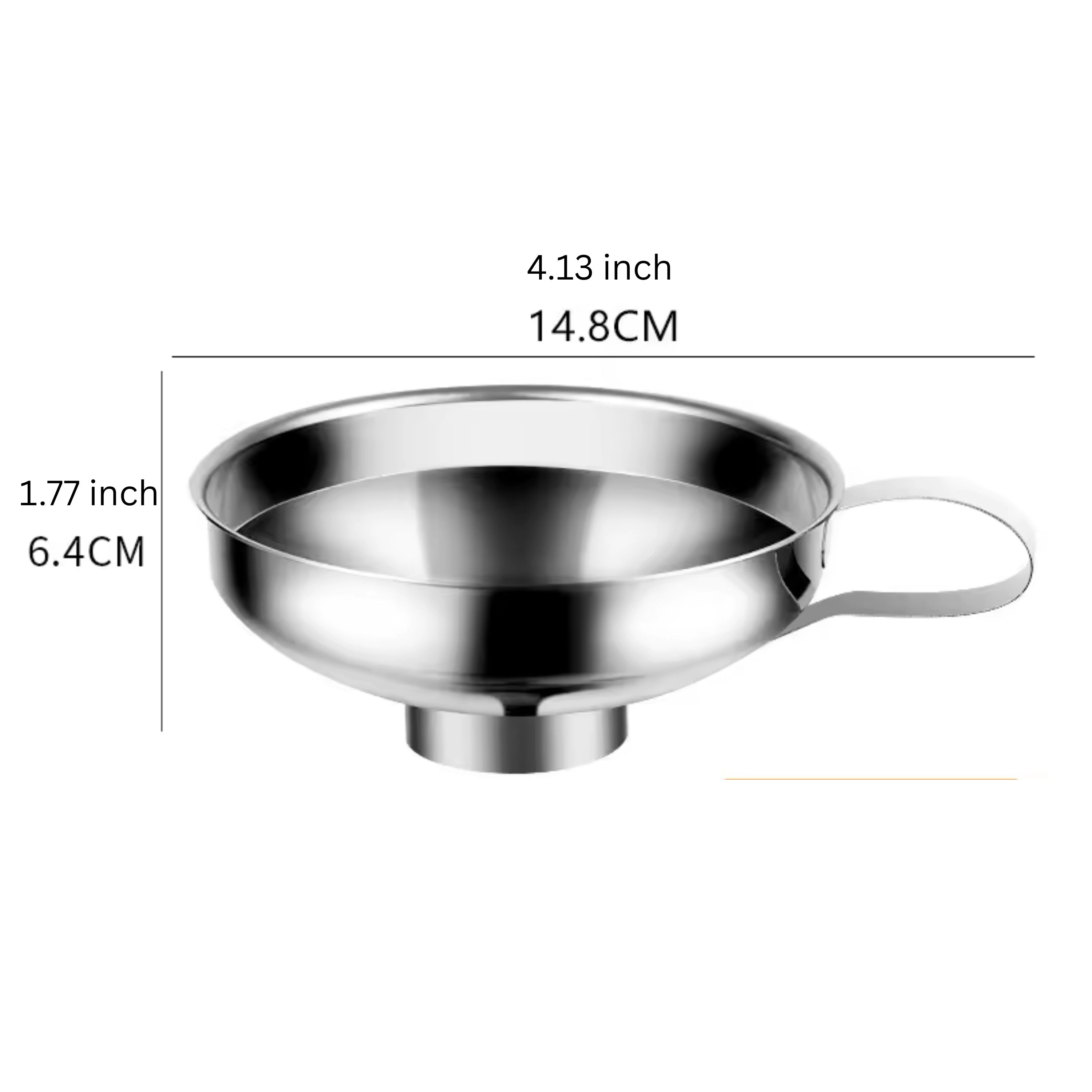 Kitcheniva Stainless Wide Mouth Canning Funnel With Handle
