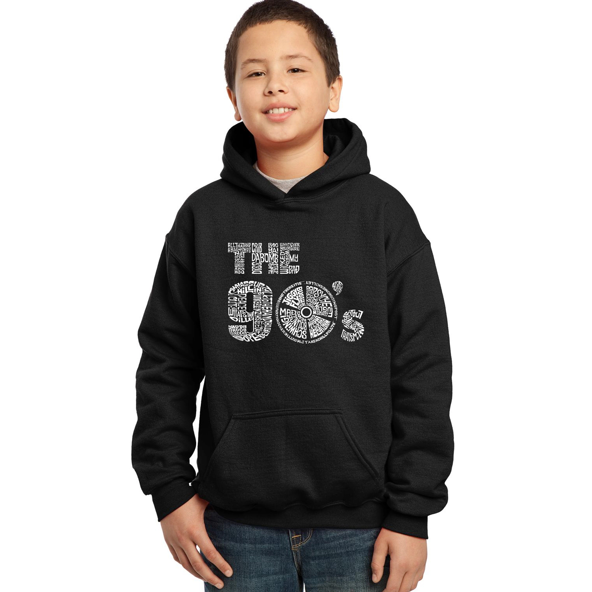 LA Pop Art Boy's Word Hoodie - 90S