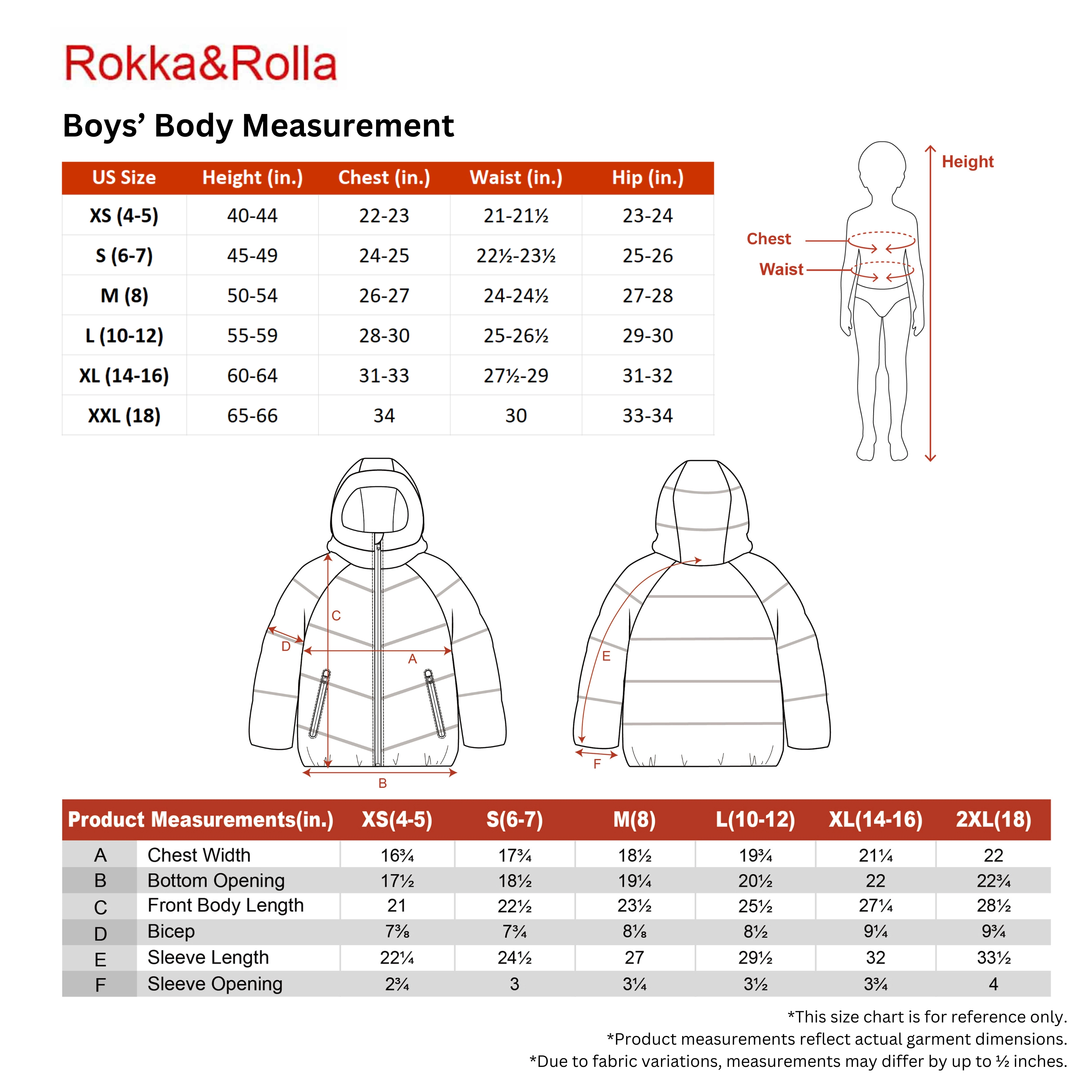 Rokka&Rolla Little & Big Kid Boys Fleece Lined Jacket