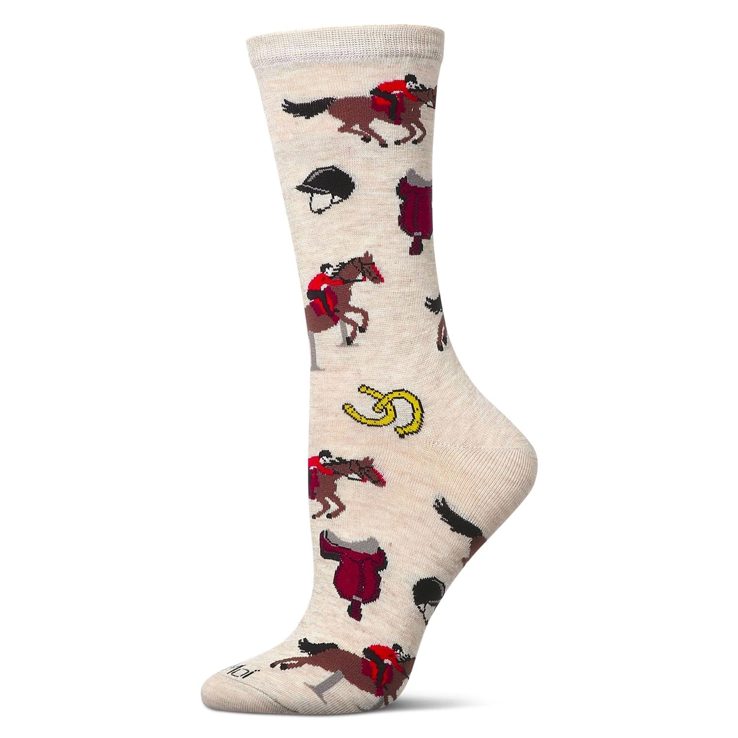 MeMoi Women's Equestrian Rayon From Bamboo Crew Socks