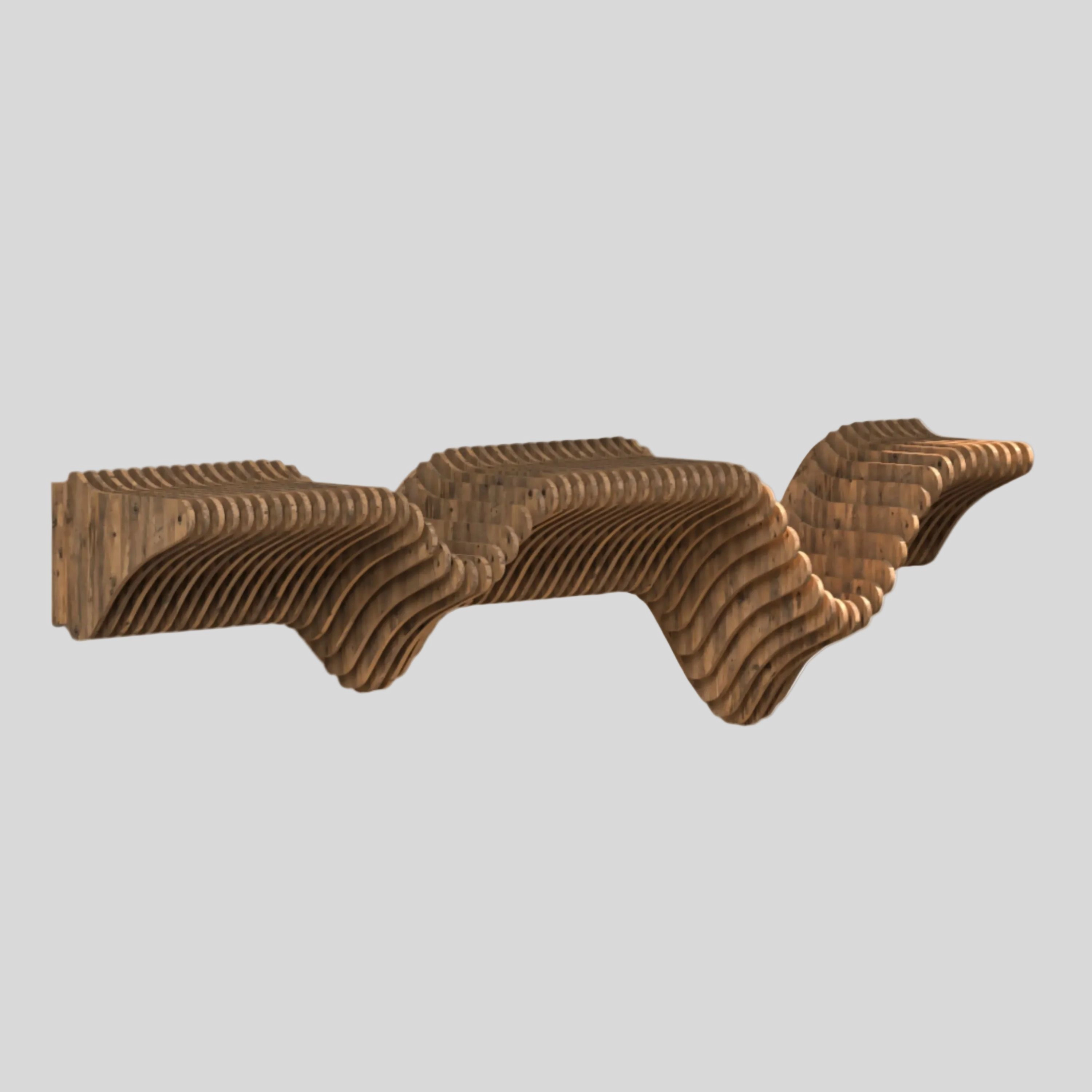 Wear Sierra 40" Geometric Floating Wall Shelf