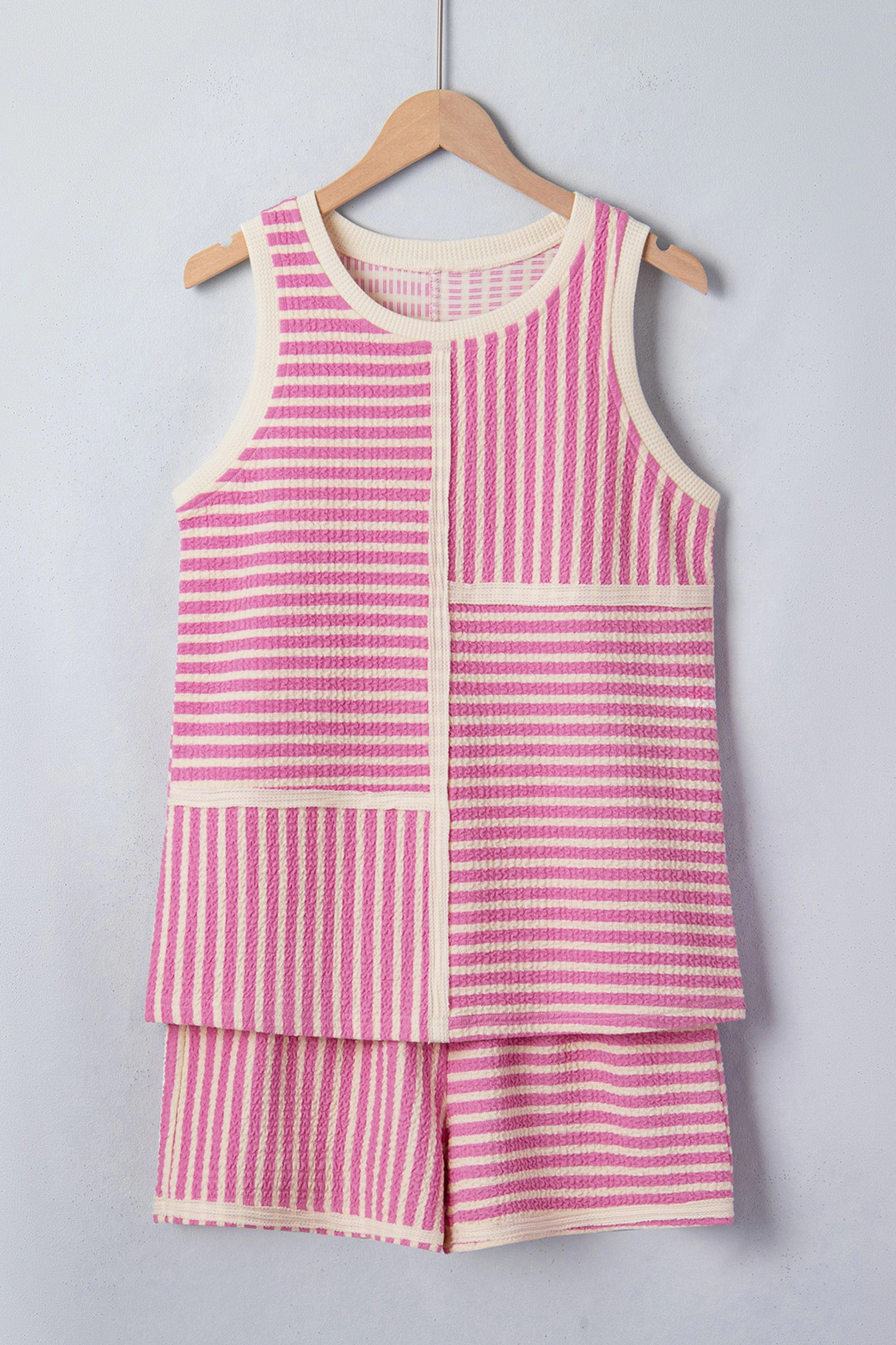 Threaded Pear Womens Nala Contrast Trim Casual Tank Set