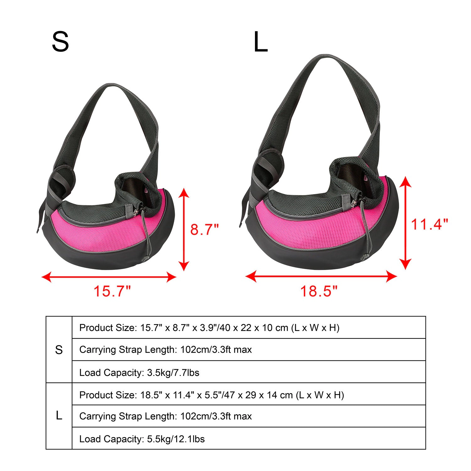 GBruno Padded Hands-Free Pet Carrier Sling Bag