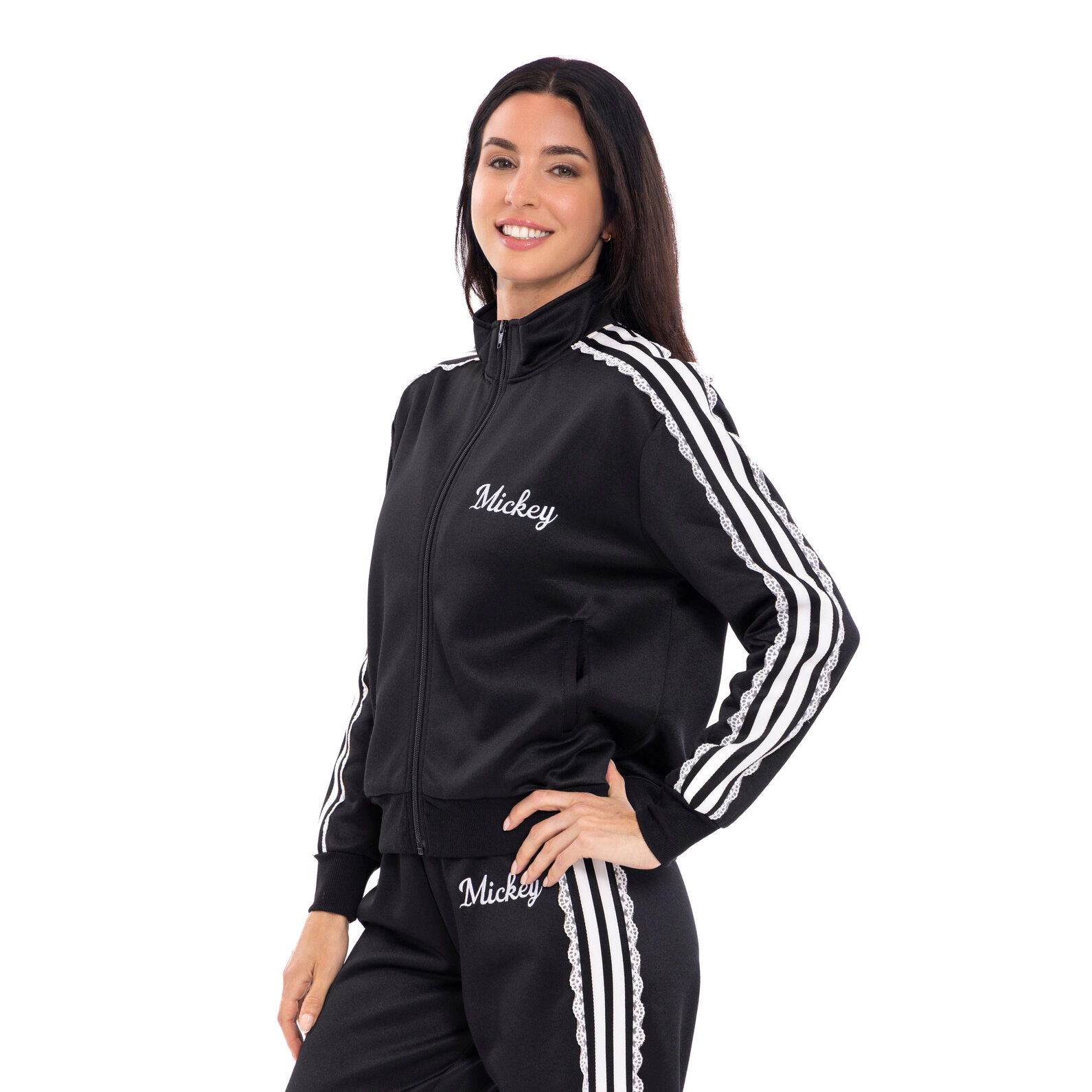 Disney Women's Athletic Zip-Up Track Jacket