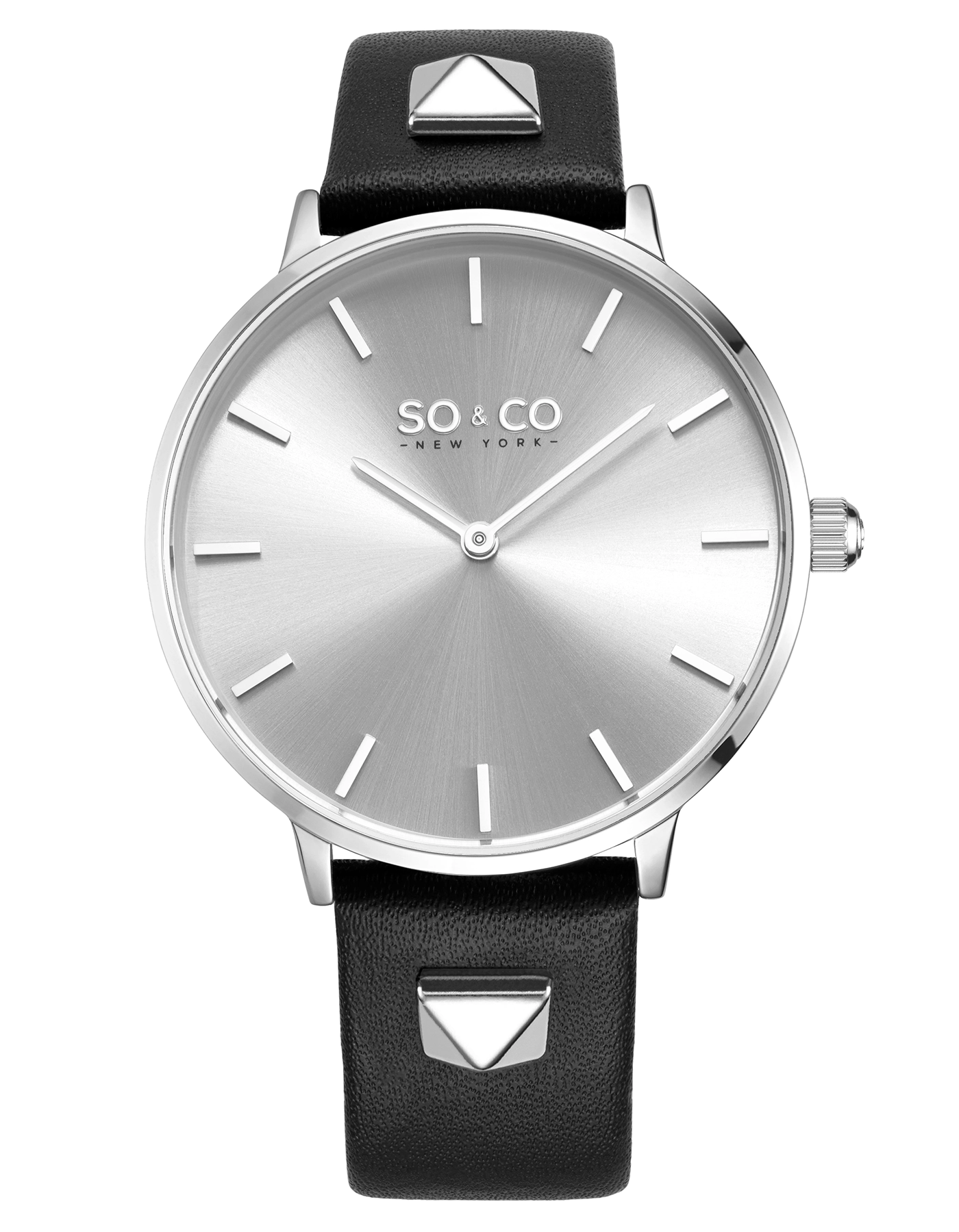 SO&CO Madison 5522 35mm Watch with Genuine Leather Strap Quartz movement
