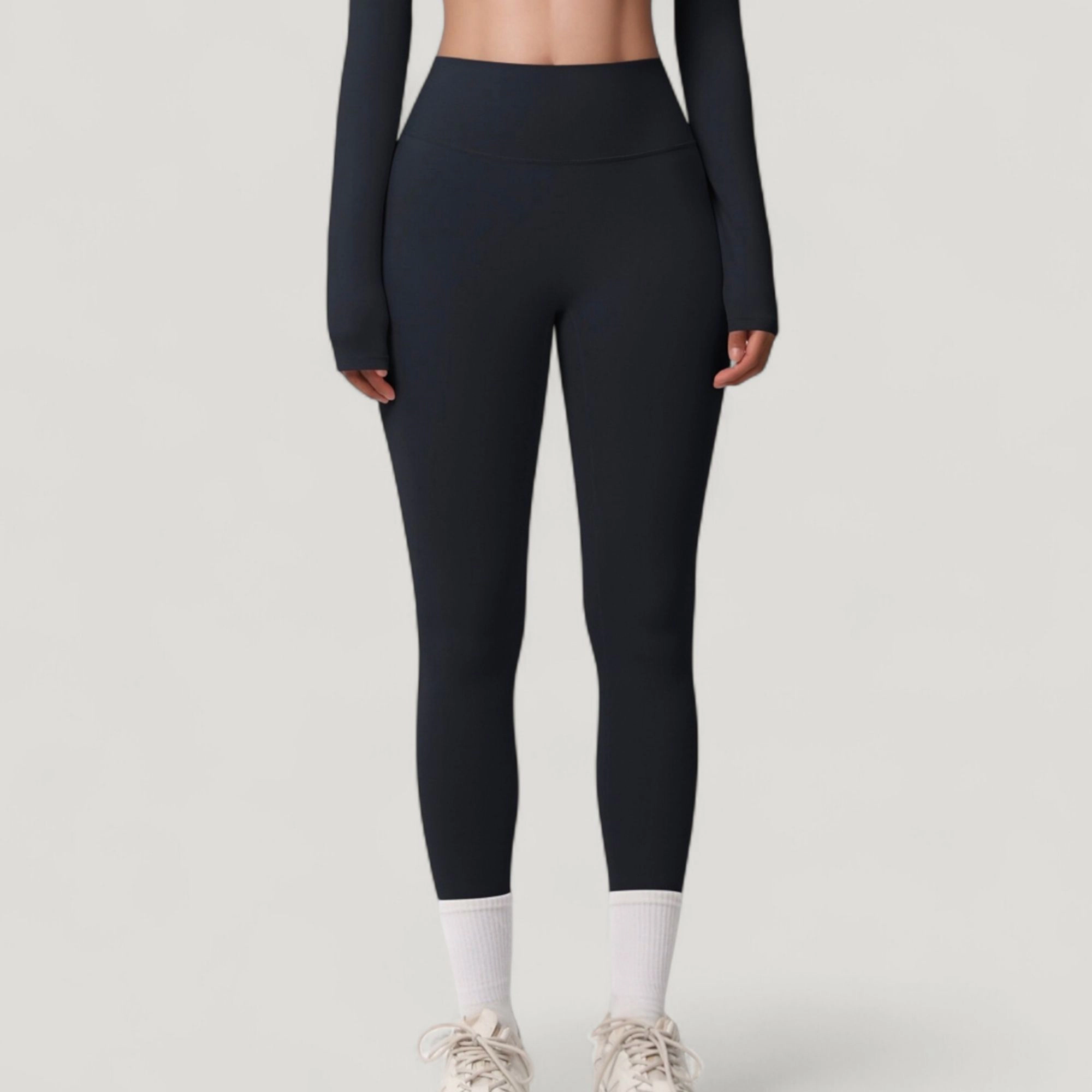 Anna-Kaci Active Women's High Waist Leggings with Side Pockets and Seamless Stretch Fabric for Everyday Wear