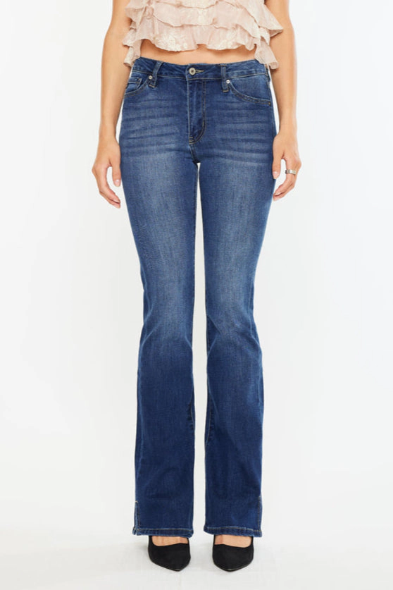 KanCan Women's Essentials High Rise Bootcut Jeans Constance