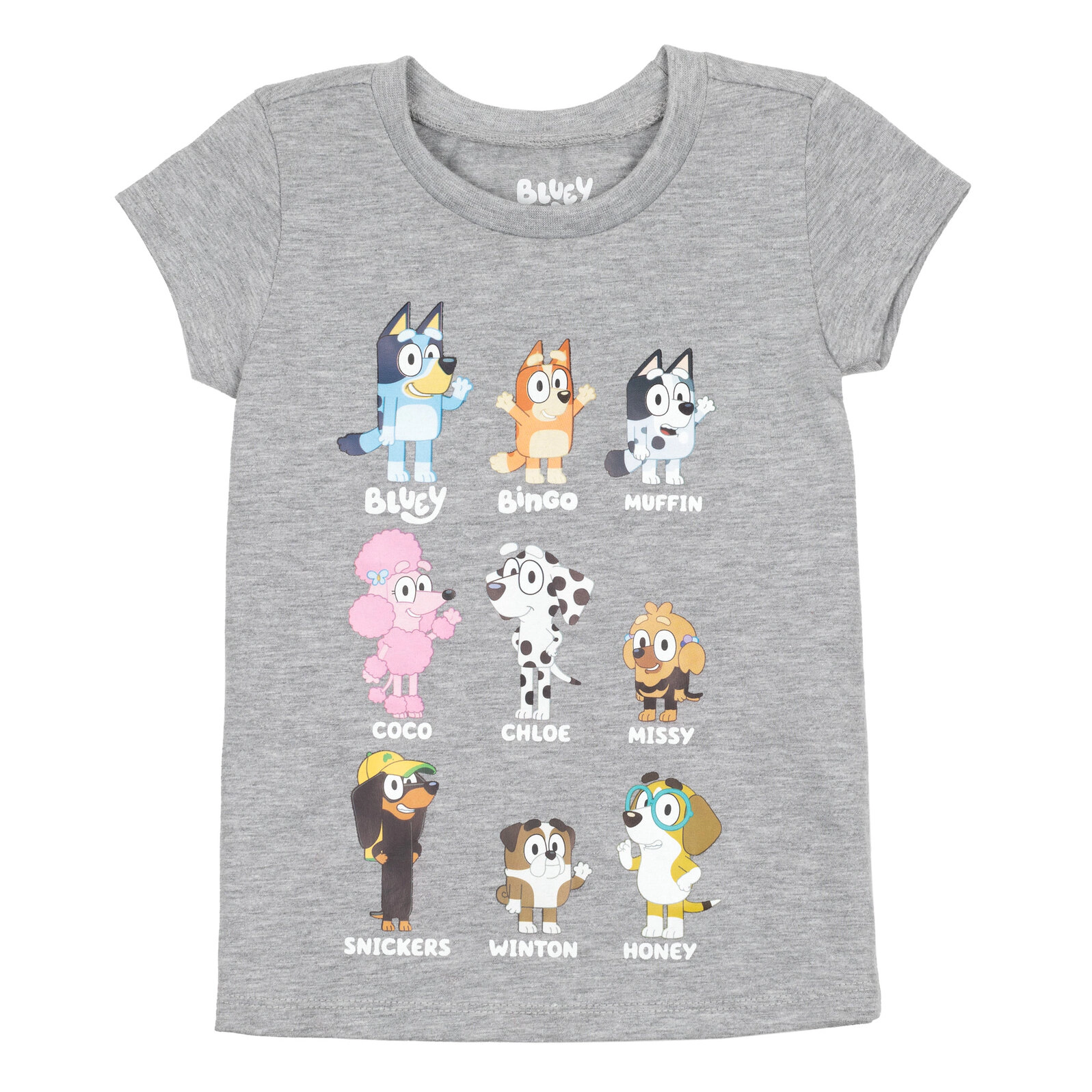 Bluey Girls' 3-Pack Short Sleeve T-Shirts
