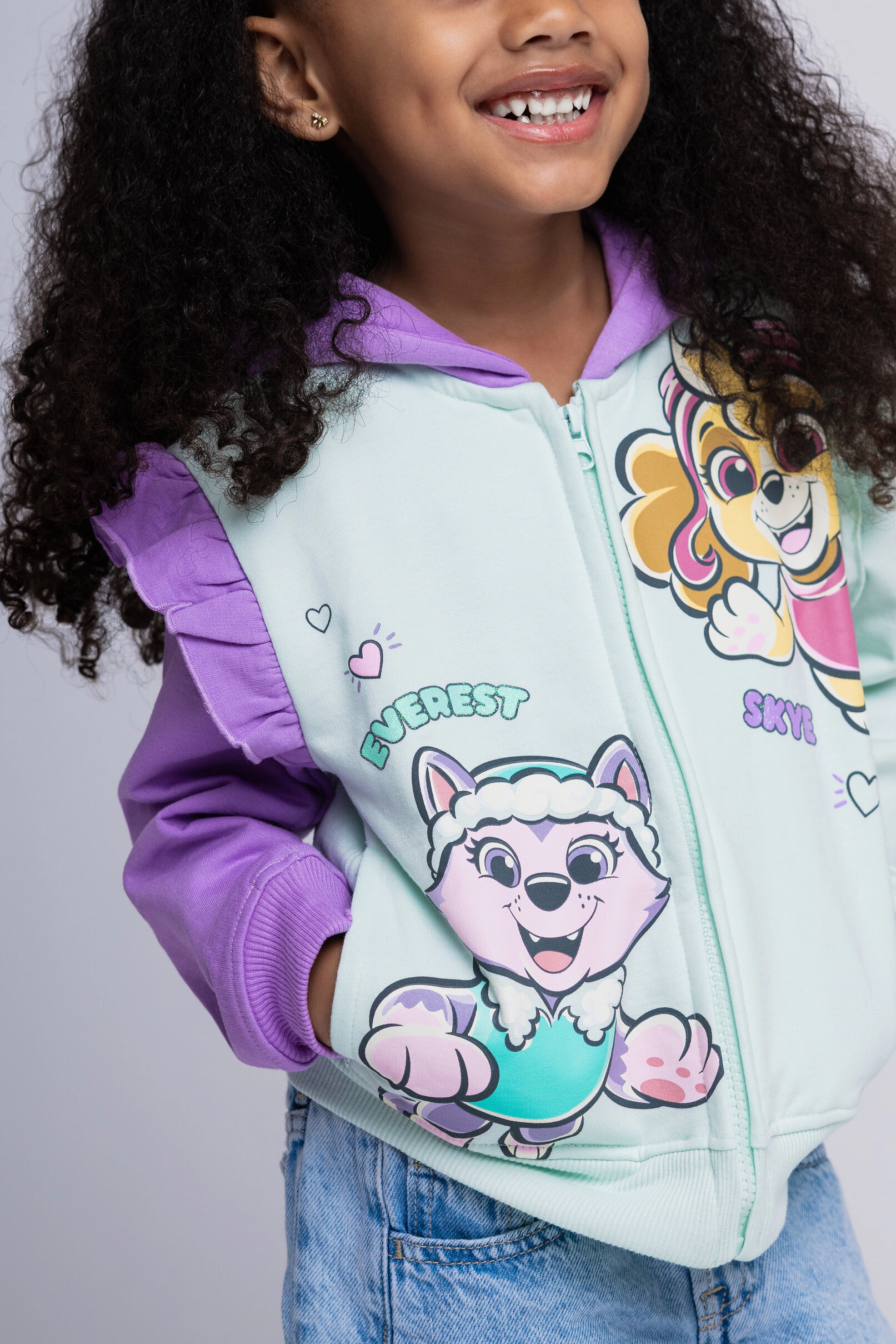 Paw Patrol Girls' Fleece Zip-Up Hoodie