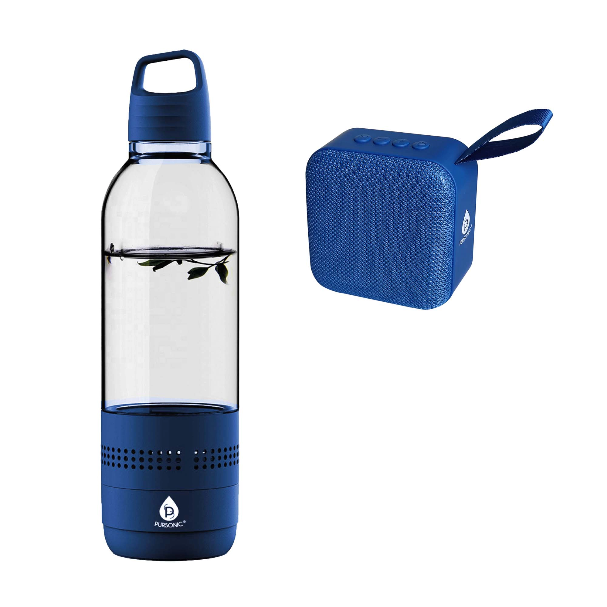 Pursonic Unisex Wireless Hydration & Sound Bundle – 2-in-1 Water Bottle Speaker & Portable Wireless Speaker